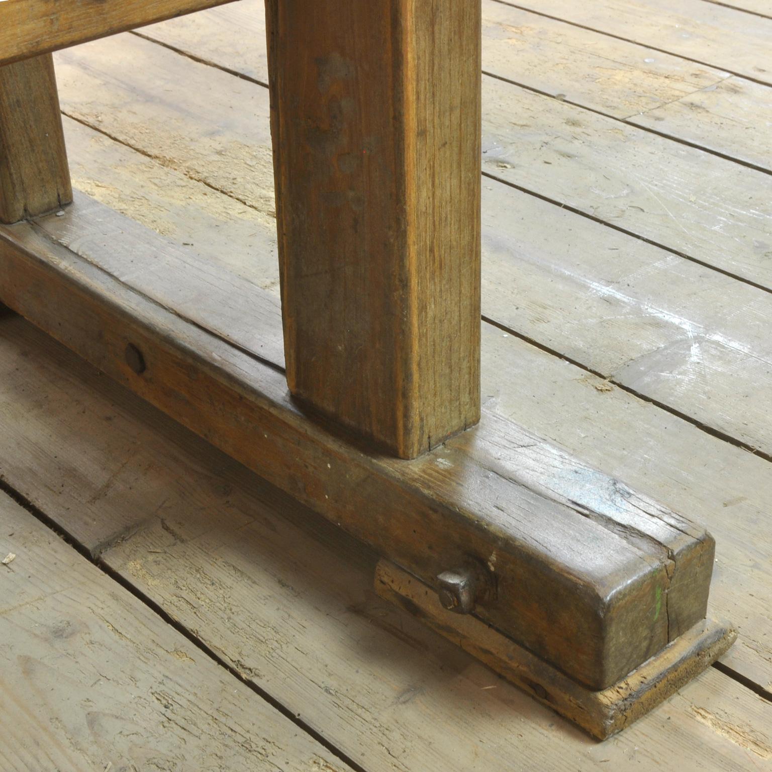 20th Century Carpenters Oak Workbench, circa 1900
