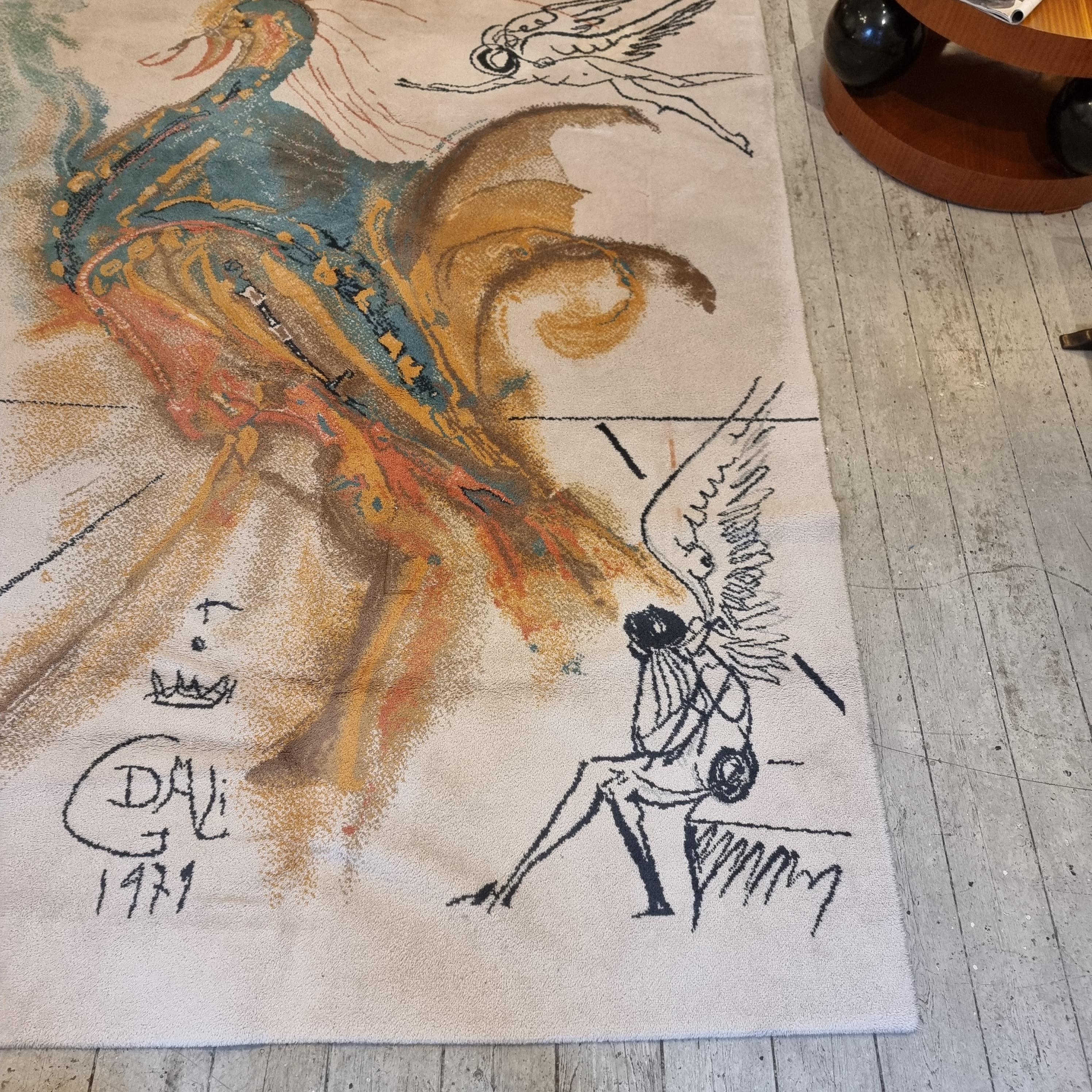 Teppich, nach Salvador Dali, Ege Axminster, Dänemark, ca. 274 x 179 cm im Angebot 3