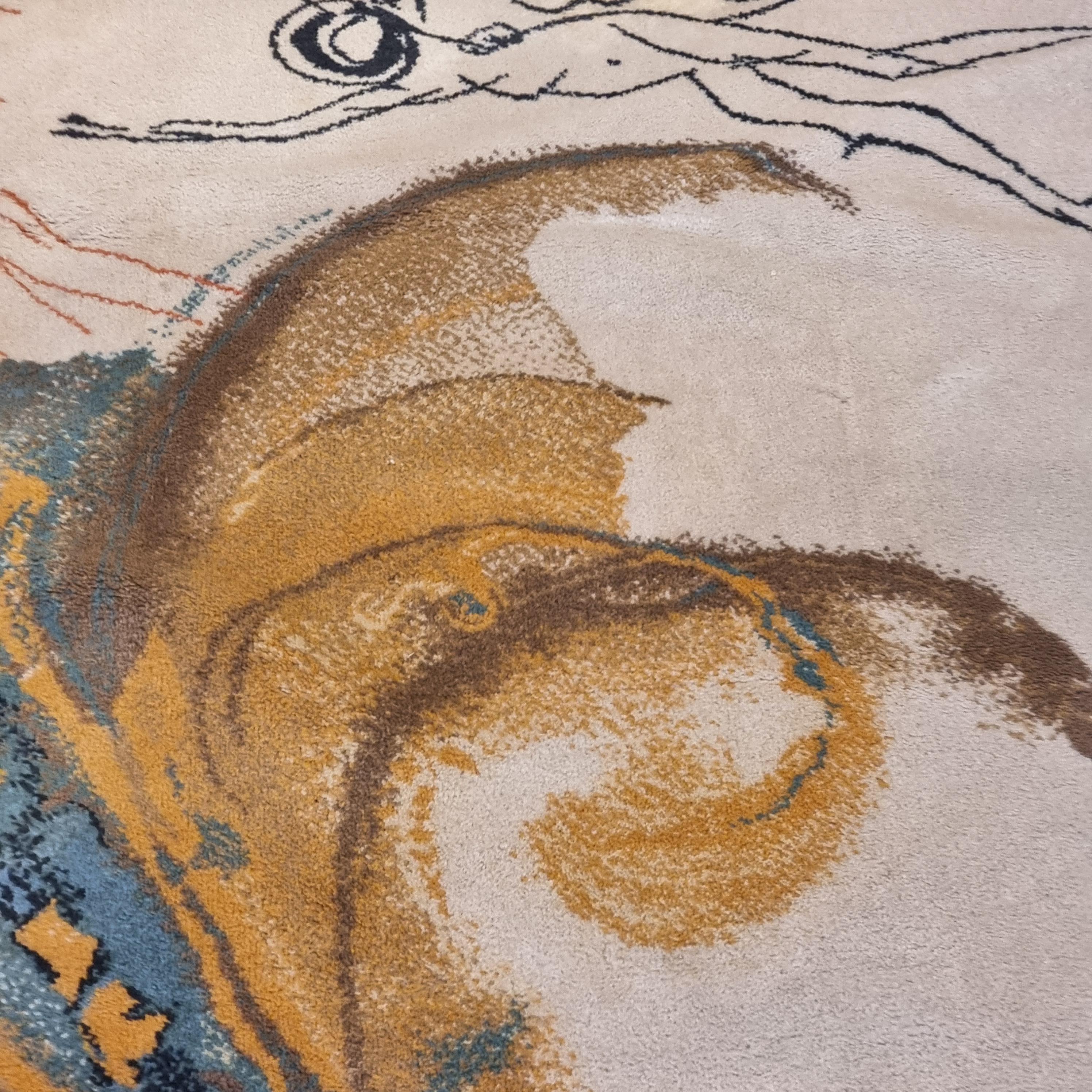 Teppich, nach Salvador Dali, Ege Axminster, Dänemark, ca. 274 x 179 cm im Angebot 2