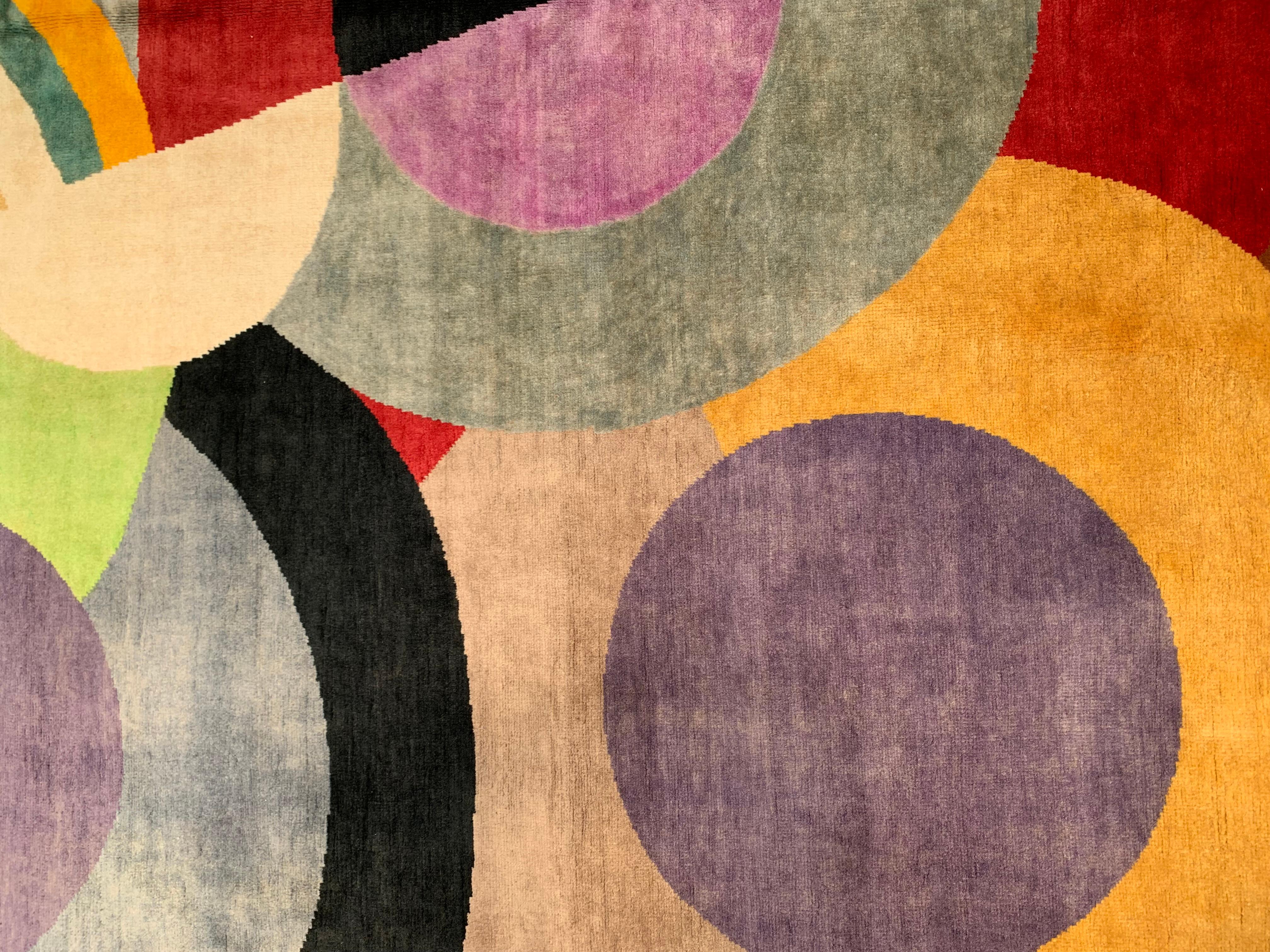 French Carpet After Sonia Delaunay