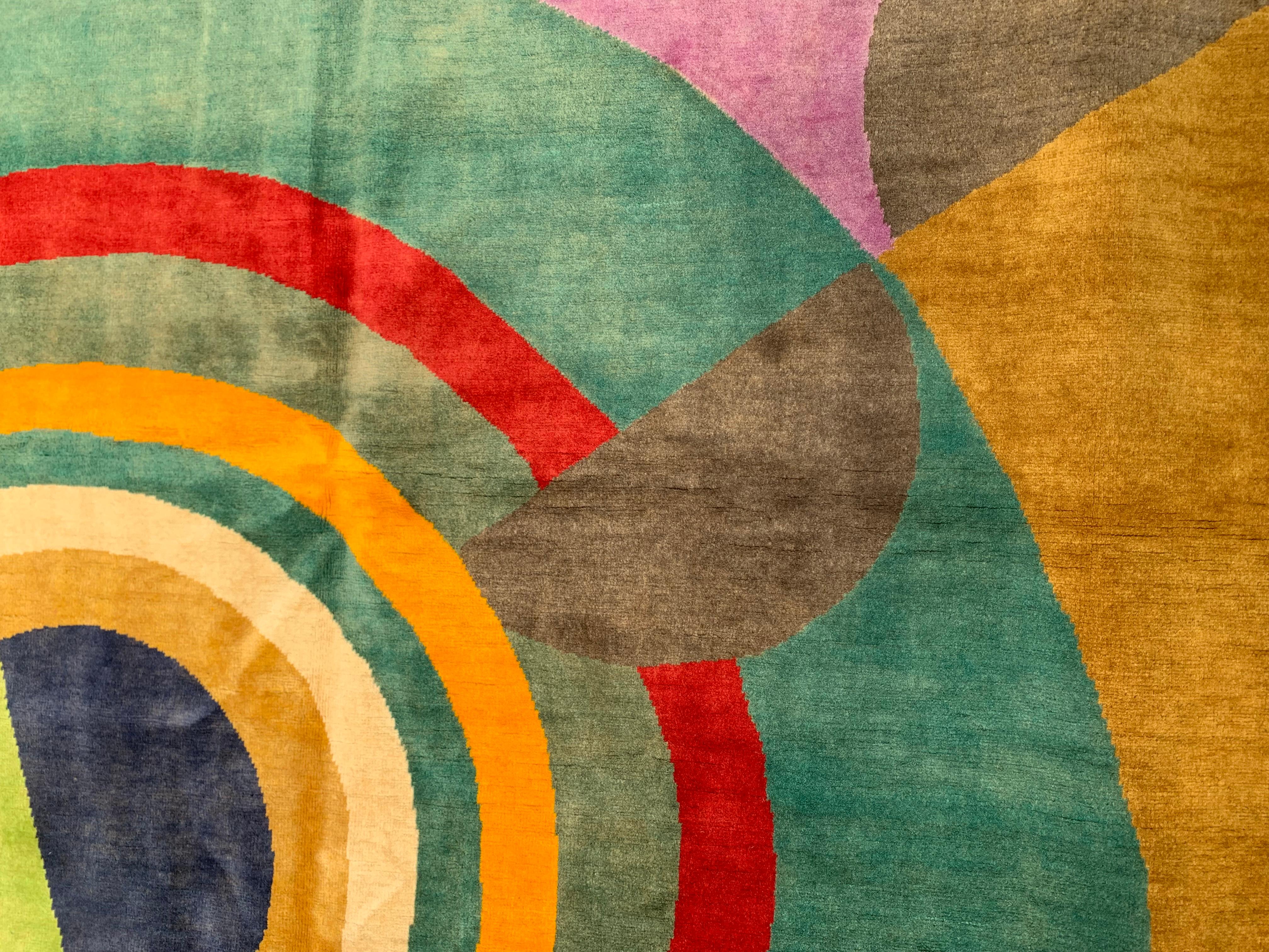 Carpet After Sonia Delaunay In Excellent Condition In Saint Ouen, FR