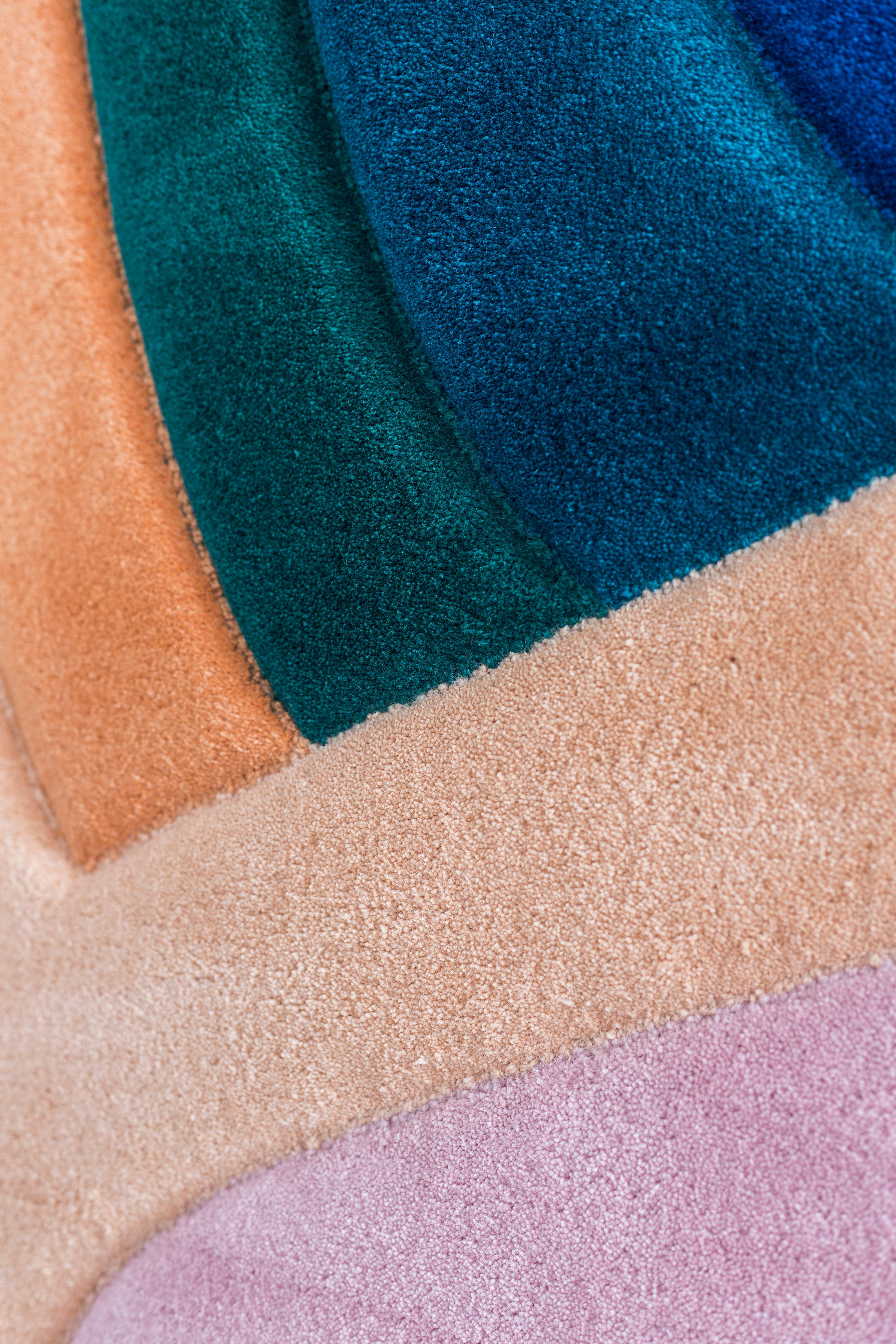 Contemporary Carpet Bomba SMALL by Milla Novo  Bold Tufted Wool Rug Inspired by 1970s style For Sale