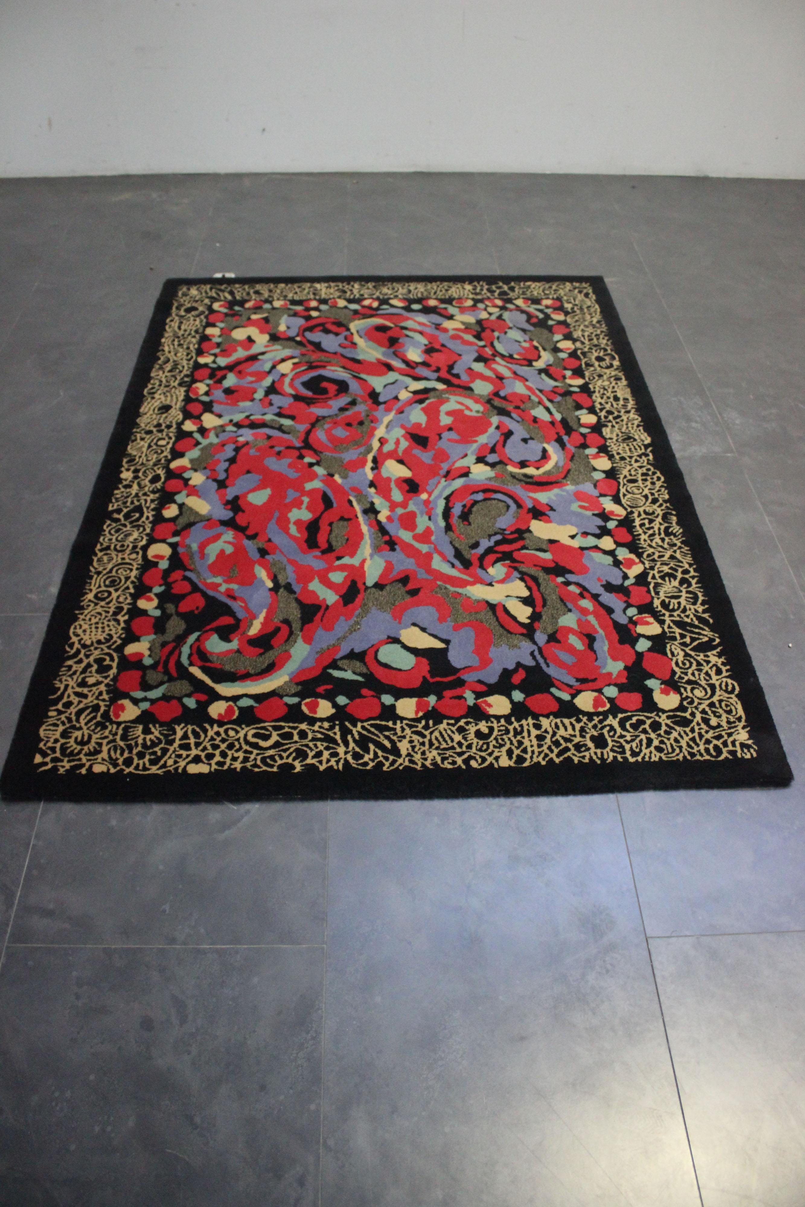 Pierre Balmain wool rug designed for Van Neder Carpets.