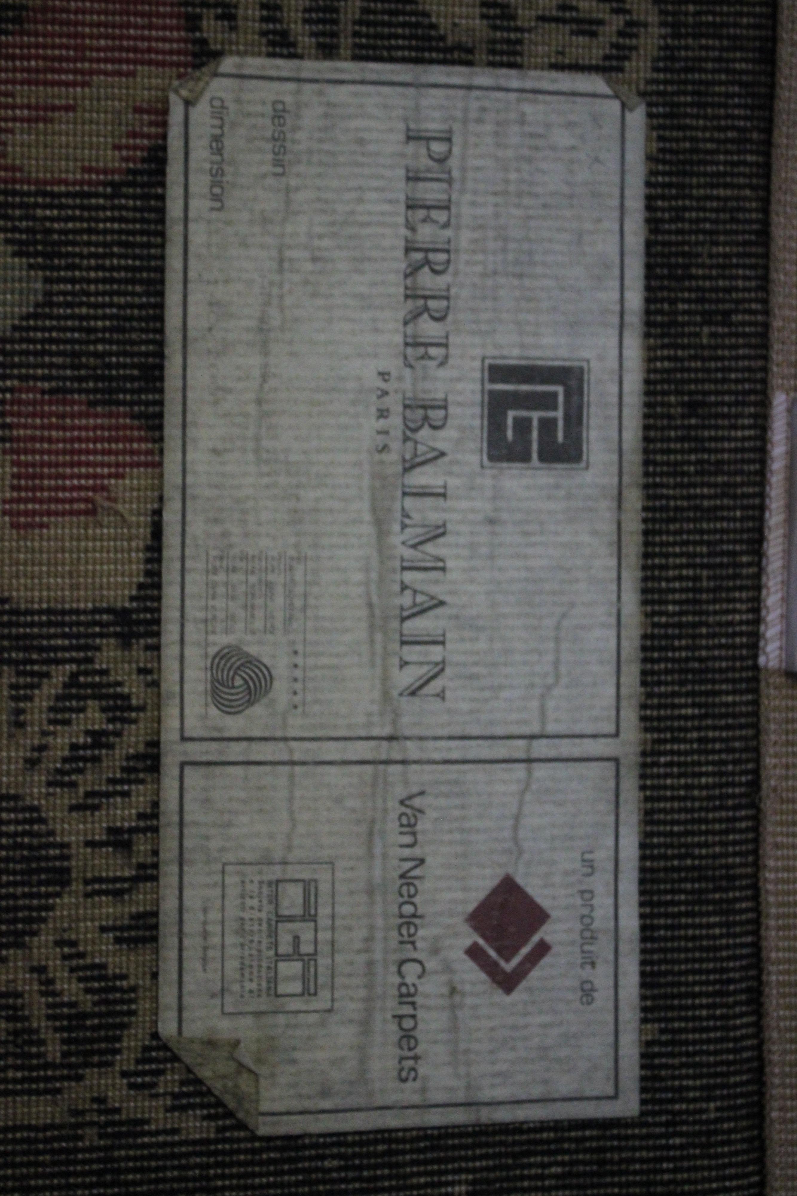 italien Tapis de Pierre Balmain pour Van Neder Carpets, années 1980 en vente