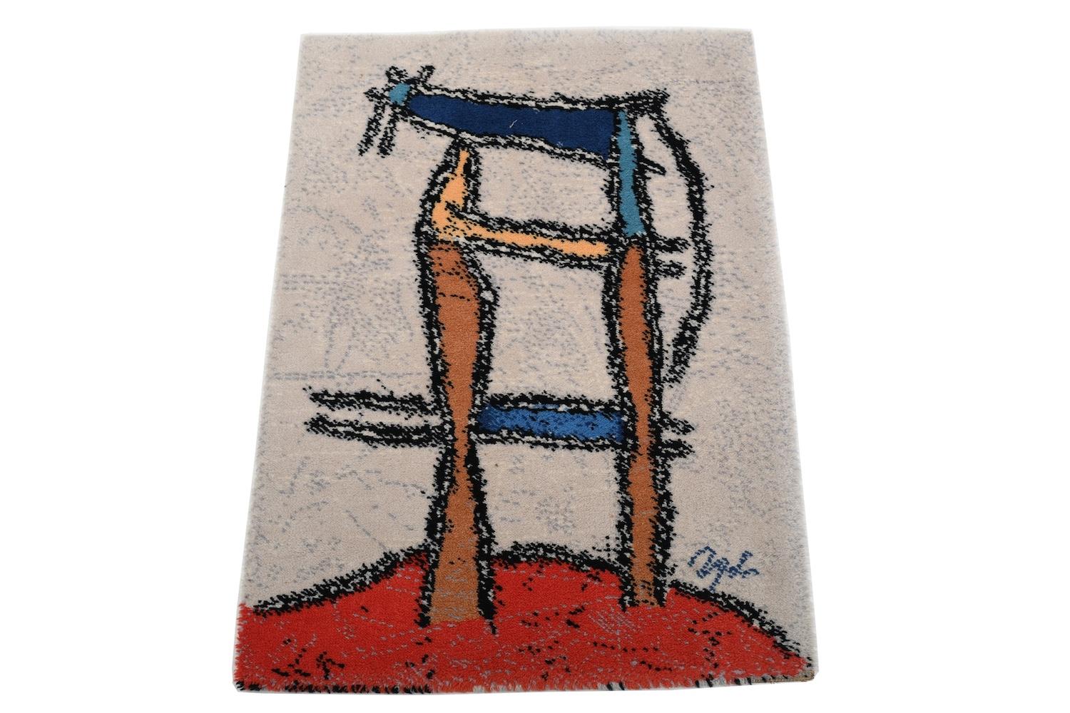 Wool carpet „Personage 1987“ by Robert Jacobsen for Ege Axminster Denmark. From „The 20th Century Collection Art Line“
