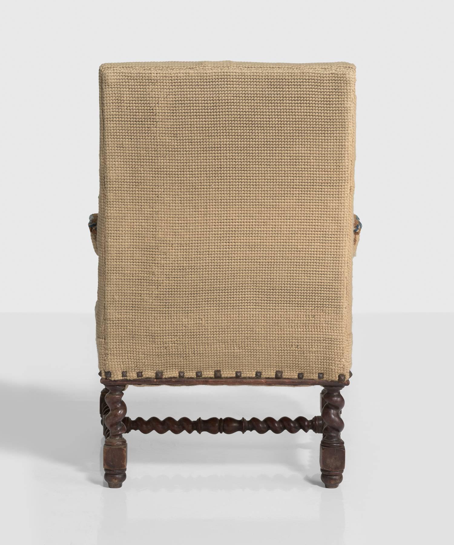 Oak Carpet Chairs, France, circa 1890