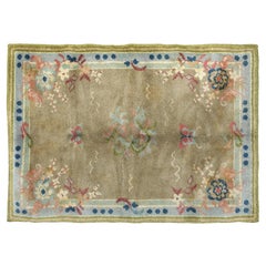 Alfombra Cogolin Francia  Lana vintage Anudada a mano  130 x 190