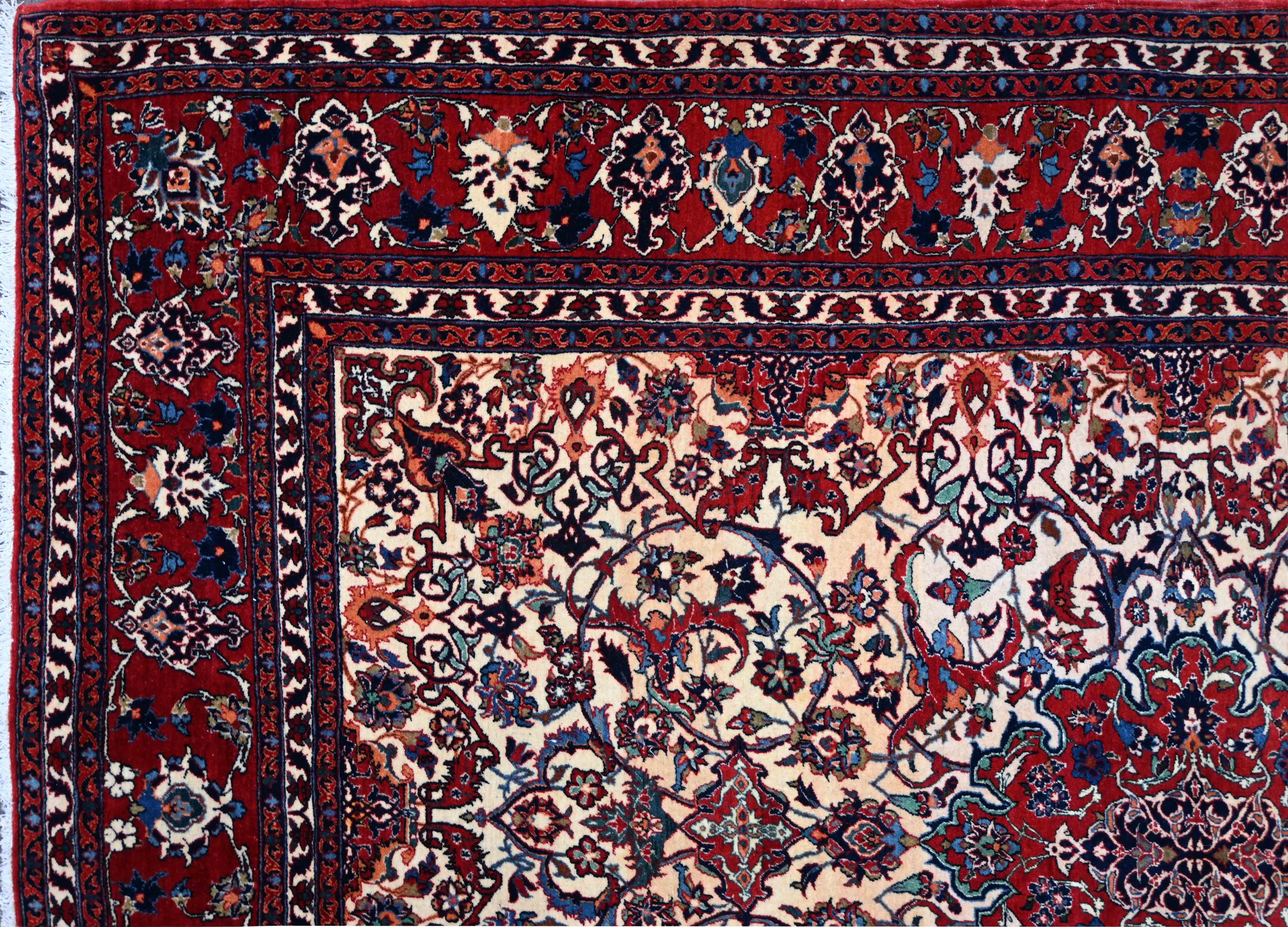 Alfombra Extremadamente fina - Circa 1920 - 235x156 - No. 1602 Tejido a mano en venta