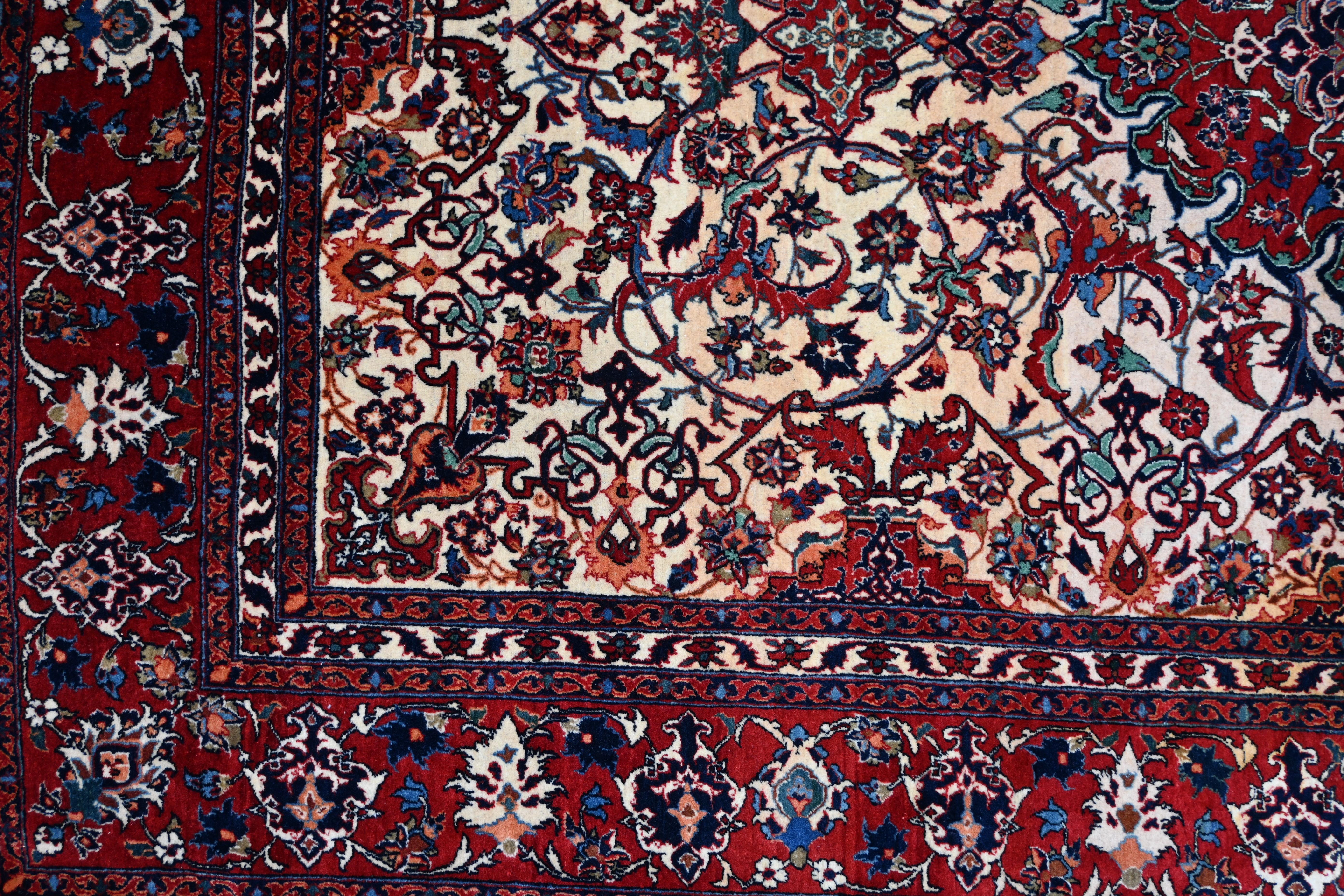 Alfombra Extremadamente fina - Circa 1920 - 235x156 - No. 1602 Lana en venta