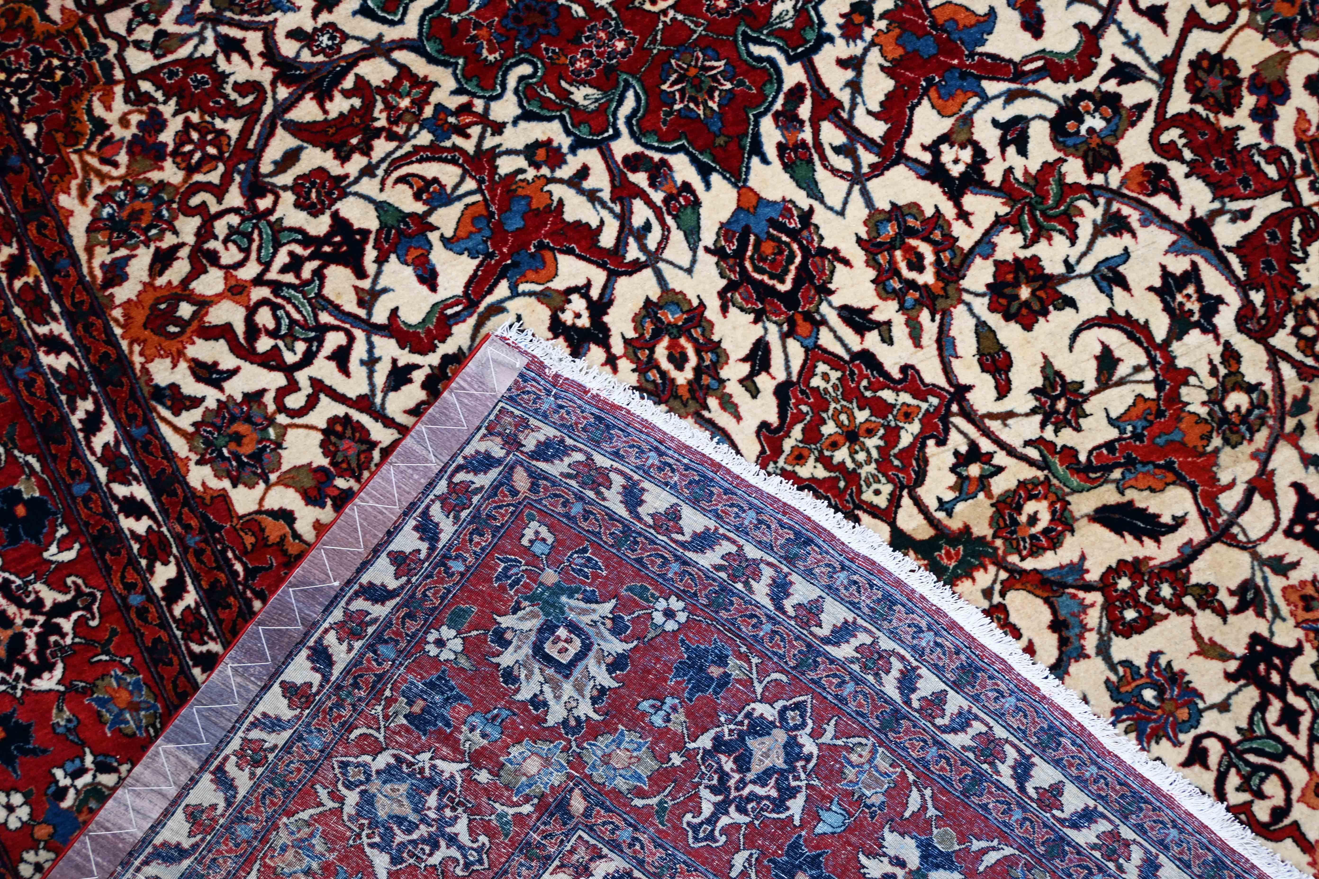 Alfombra Extremadamente fina - Circa 1920 - 235x156 - No. 1602 en venta 1