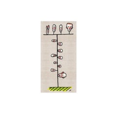 Tree de famille Carpet en polyester et polyamide non-slip par Andrea Branzi