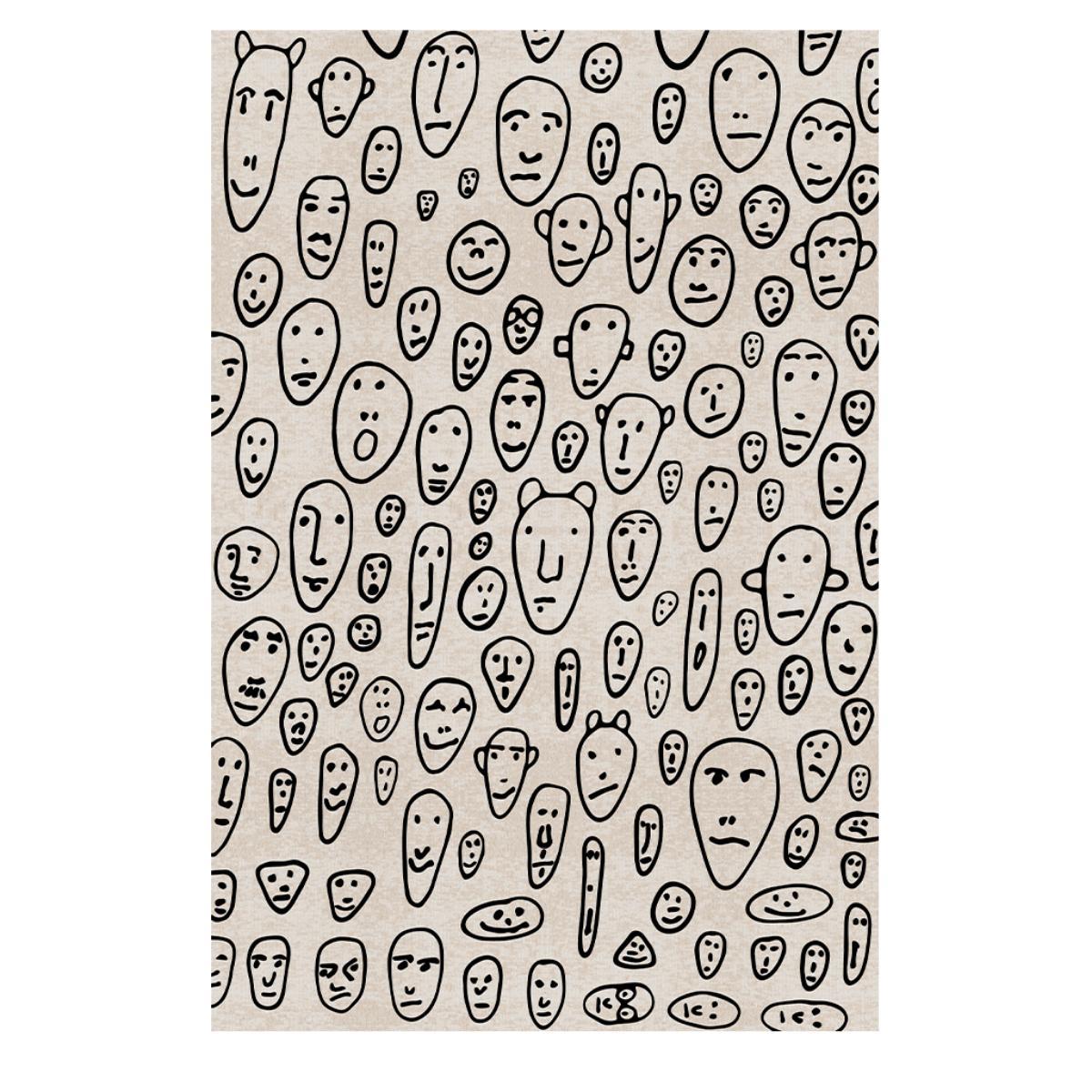 Genetic Tales carpet collection designed by Andrea Branzi features 15 unique designs in three different sizes: 200x300, 200x200 and 100x200. Each carpet explores the connection between genetics and design, bridging mass production with the infinite