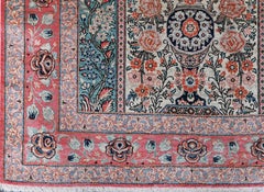 Teppich aus dem Königreich Persien, ganz aus Seide - CIRCA 1980 - Nr. 1593