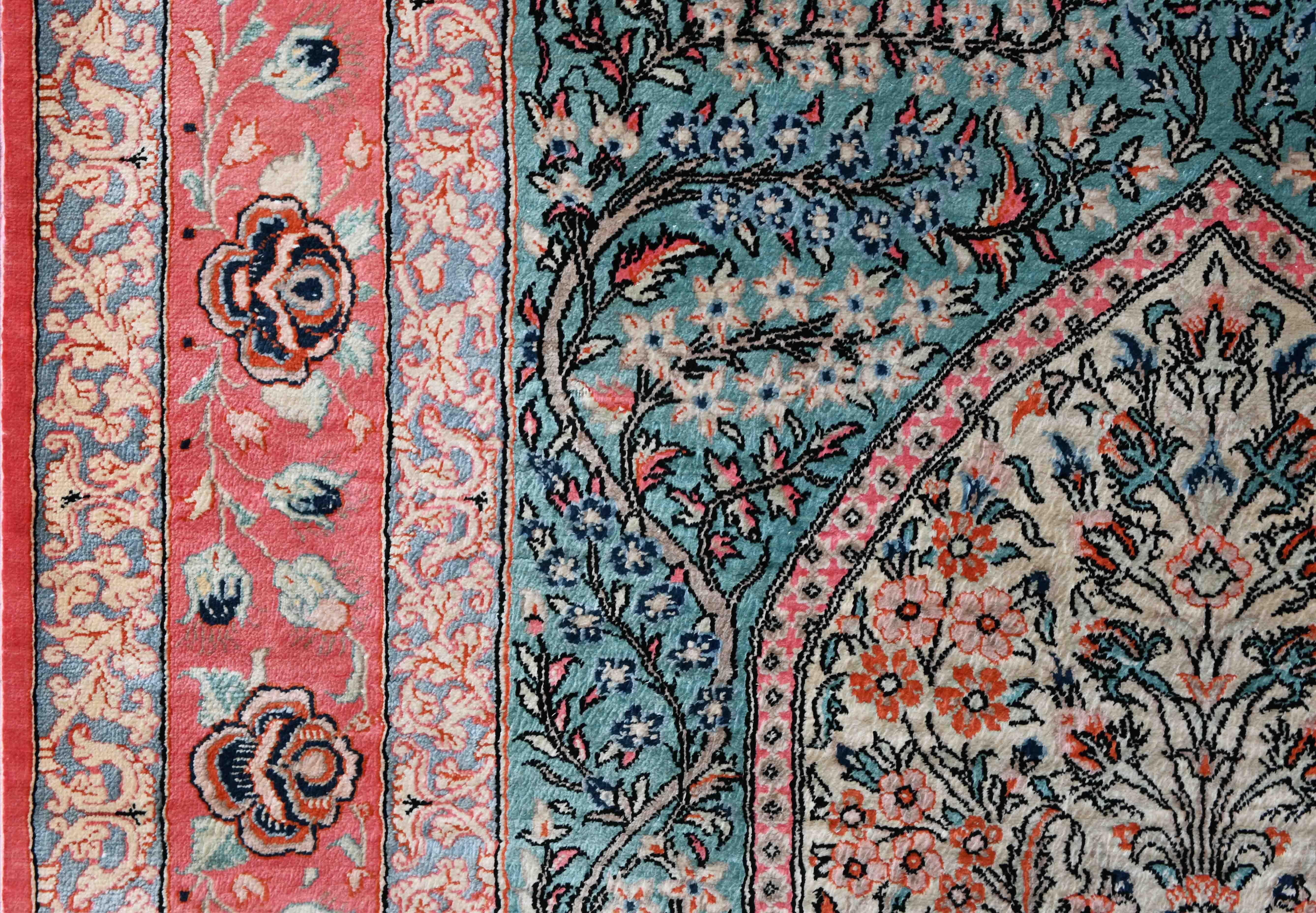 Seta Tappeto del Regno di Persia, interamente in seta - CIRCA 1980 - N. 1593 in vendita