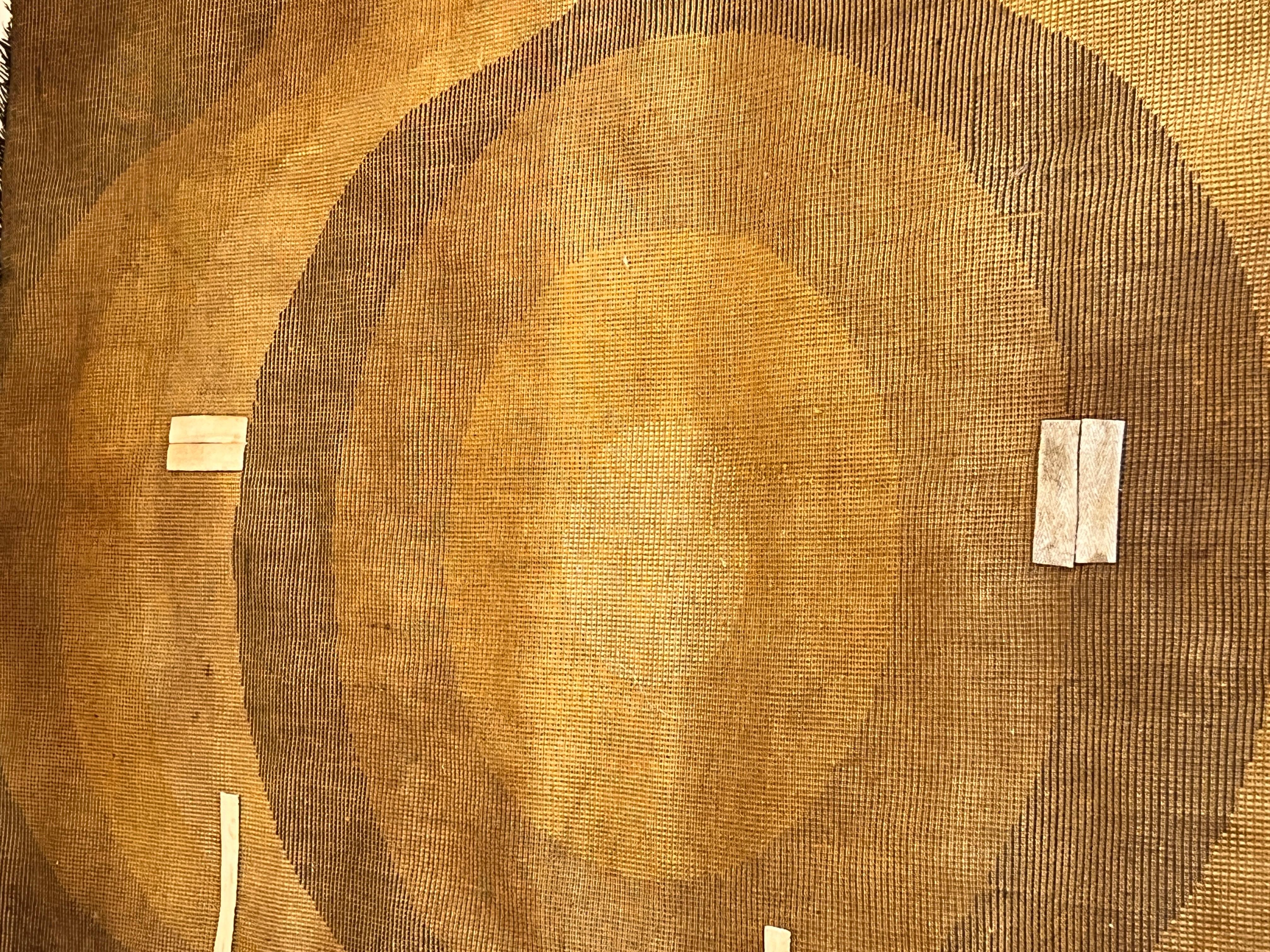 Carpet in yellow, orange and brown, 1960 For Sale 8