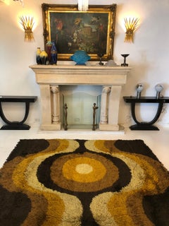 Carpet in yellow, orange and brown, 1960