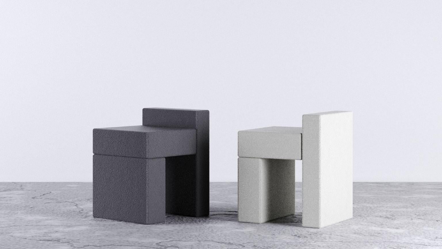 Modern Carpet Matter Block Chair by Riccardo Cenedella For Sale