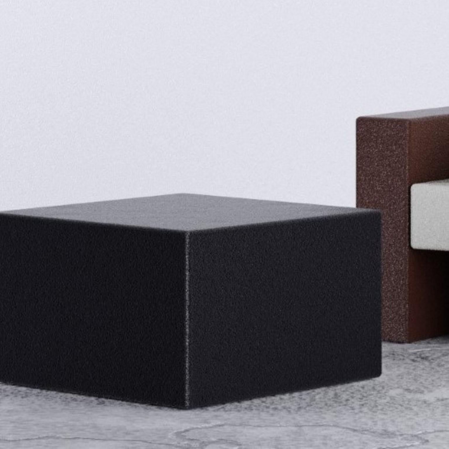 Modern Carpet Matter Block Side Table by Riccardo Cenedella For Sale