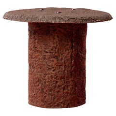 Carpet Matter Brown Side Table by Riccardo Cenedella