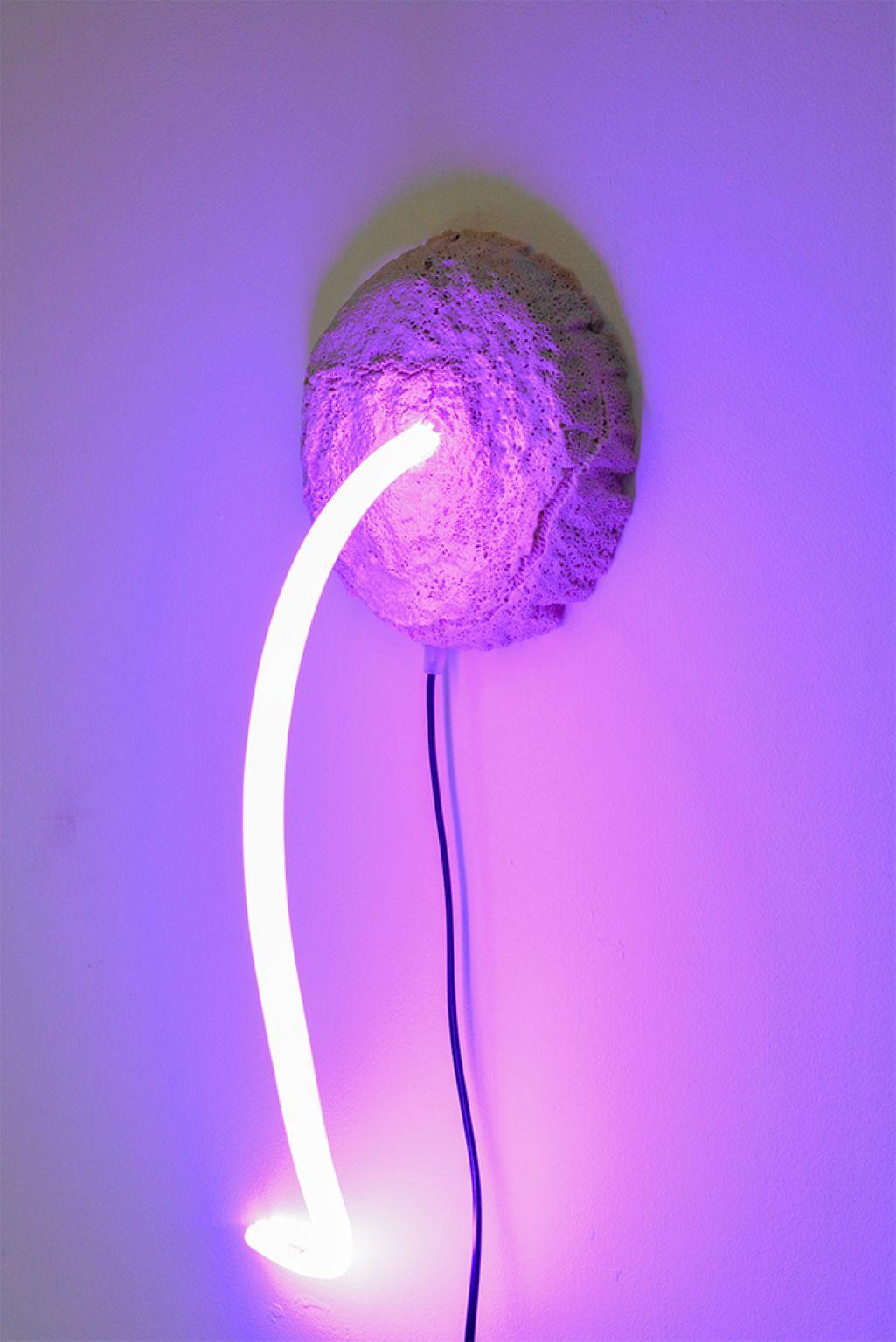 Tapis matière lumière n°4 de Riccardo Cenedella
Dimensions : 20 x 20 x 50 cm : 20 x 20 x 50 cm
MATERIAL : Tapis synthétique usagé, Neonflex LED blanc, 2m de fil électrique
Variations de la couleur des LED Neonflex disponibles. Veuillez nous