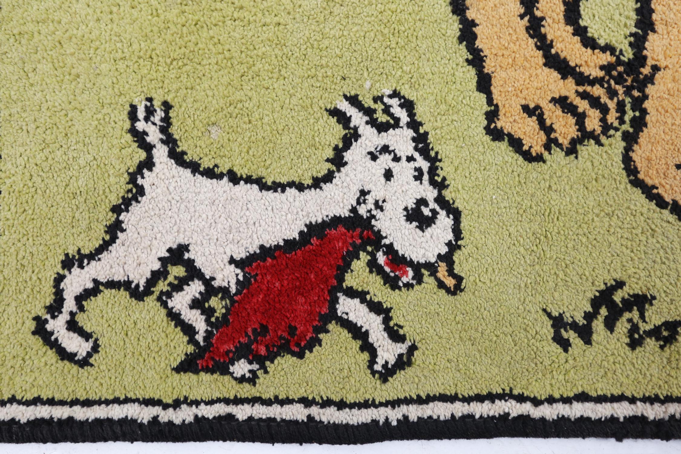 Carpet of Tintin in Africa In Good Condition For Sale In Meulebeke, BE