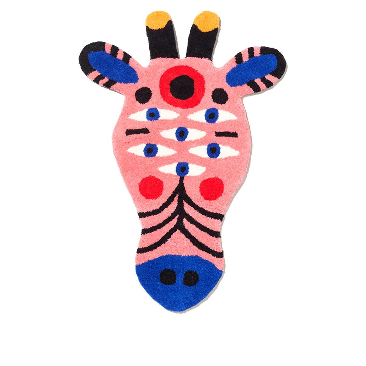Carpet Oggian Gira (Shaped) in Acrylic Hand Tufted by Marco Oggian
