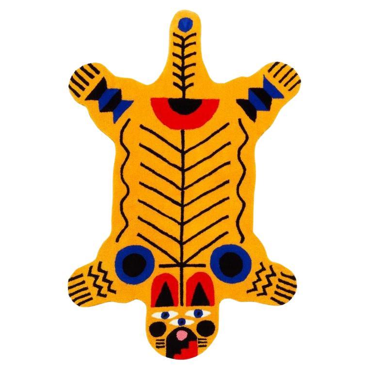 Carpet Oggian Italian Tiger M (Shaped) in Acrylic Hand Tufted by Marco Oggian For Sale