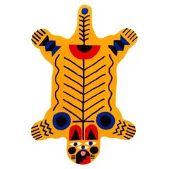 Carpet Oggian Italian Tiger M (Shaped) in Acrylic Hand Tufted by Marco Oggian