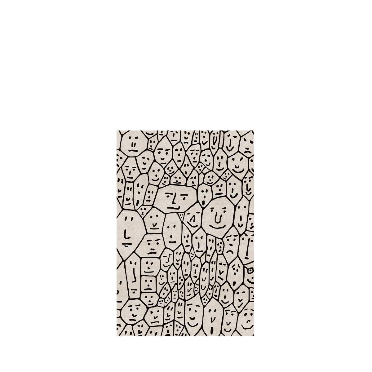 Belga Carpet People 1 Small in poliestere e poliammide antiscivolo di Andrea Branzi in vendita