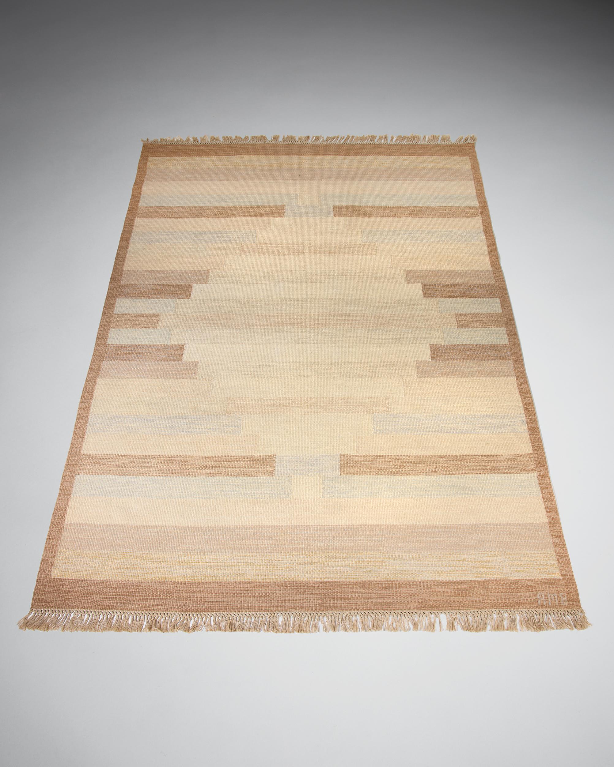 Scandinavian Modern Carpet 'Prisma' Designed by Anne-Marie Boberg Sweden , 1980-90s For Sale