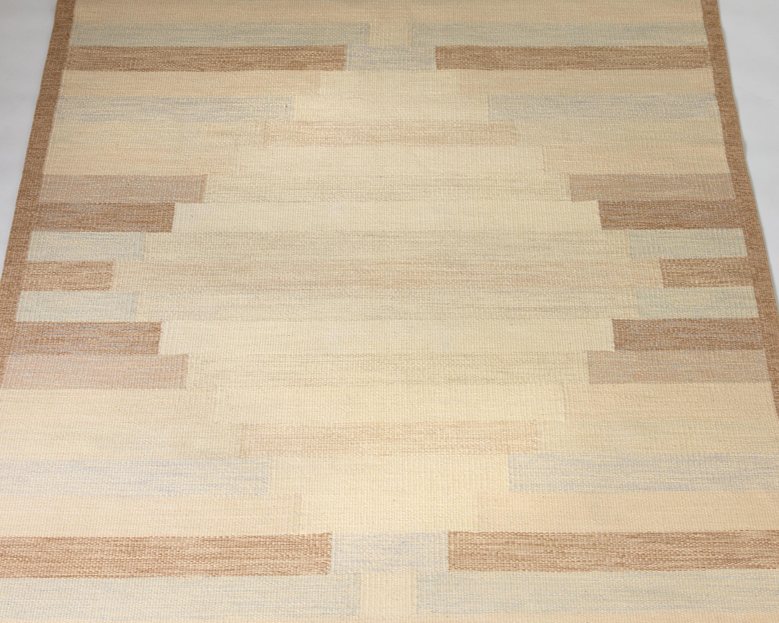 Hand-Woven Carpet 'Prisma' Designed by Anne-Marie Boberg Sweden , 1980-90s For Sale