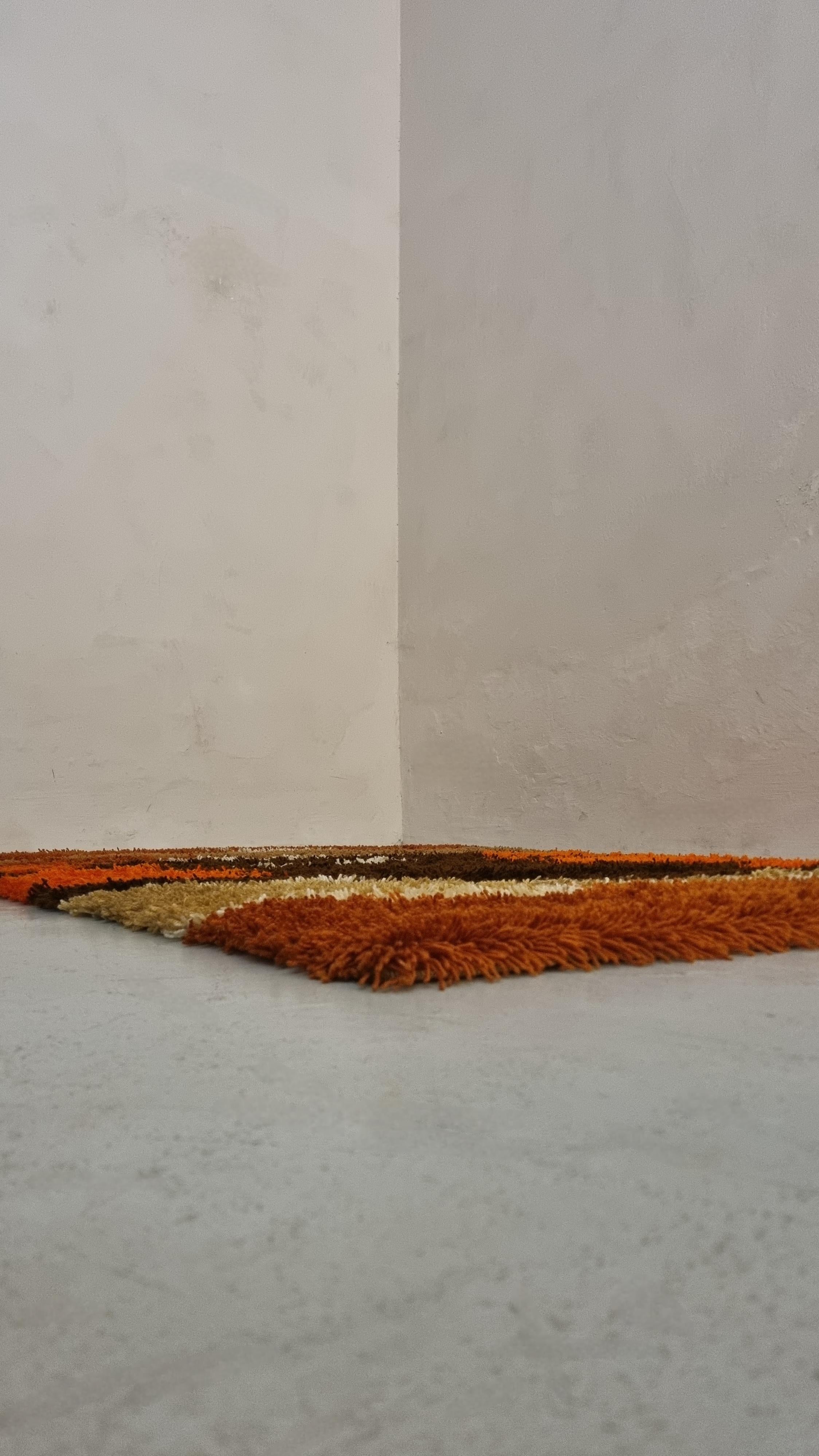 Fatto a macchina Carpet produced by Teppich- Siegel Germany 1970s in vendita