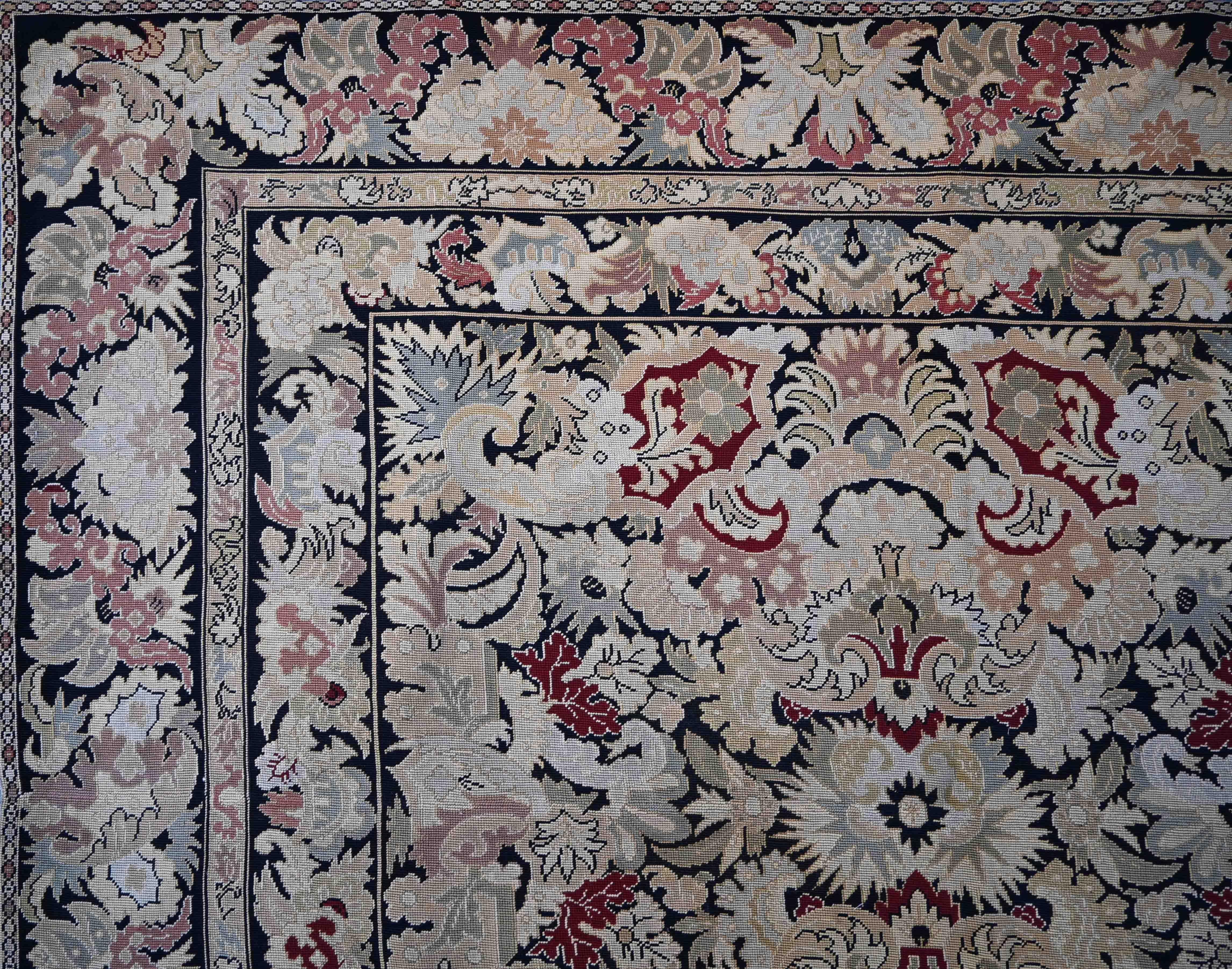 Hand-Woven Carpet / Tapestry French work in the 19th century - Napoleon III style - N° 1396 For Sale