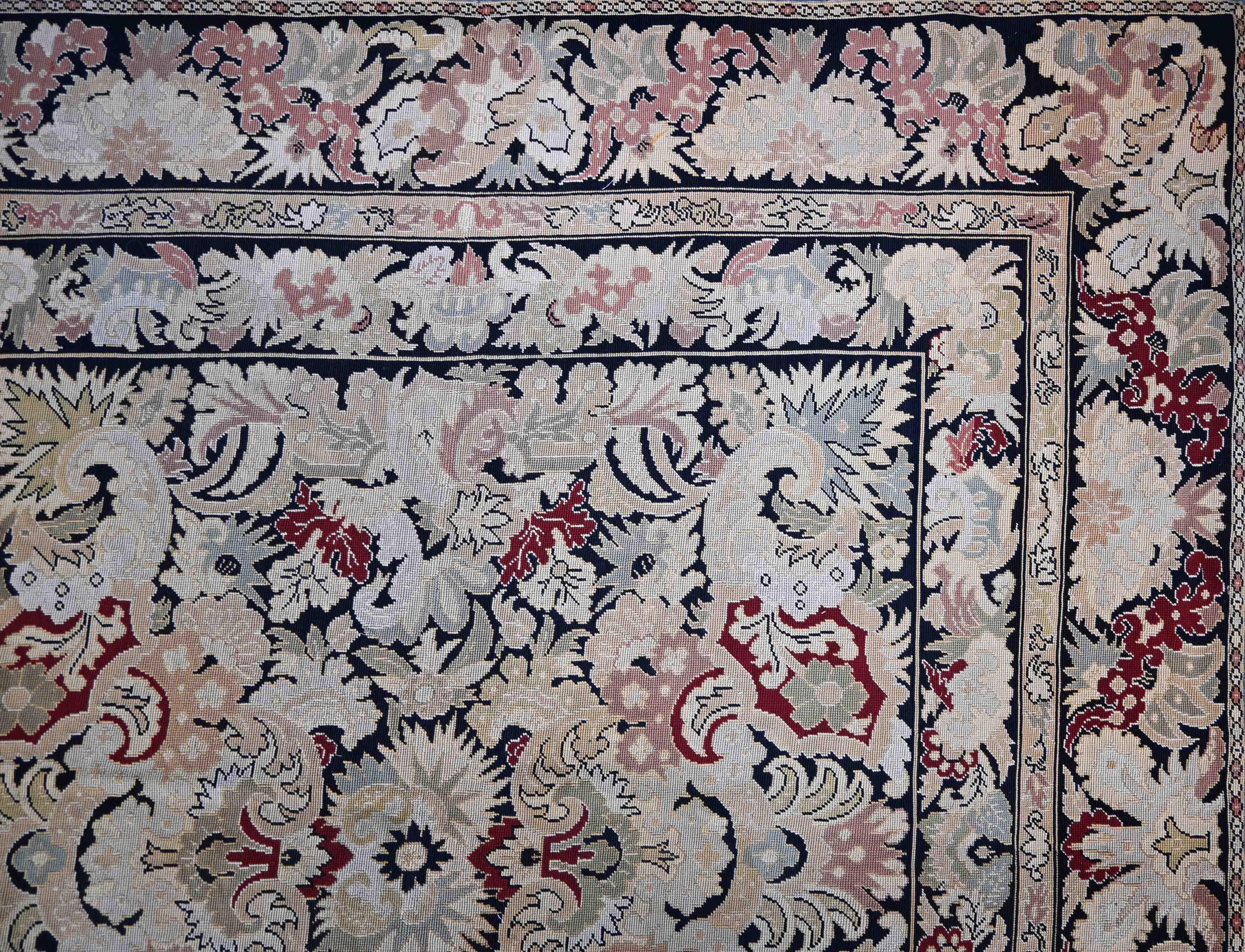 Mid-19th Century Carpet / Tapestry French work in the 19th century - Napoleon III style - N° 1396 For Sale