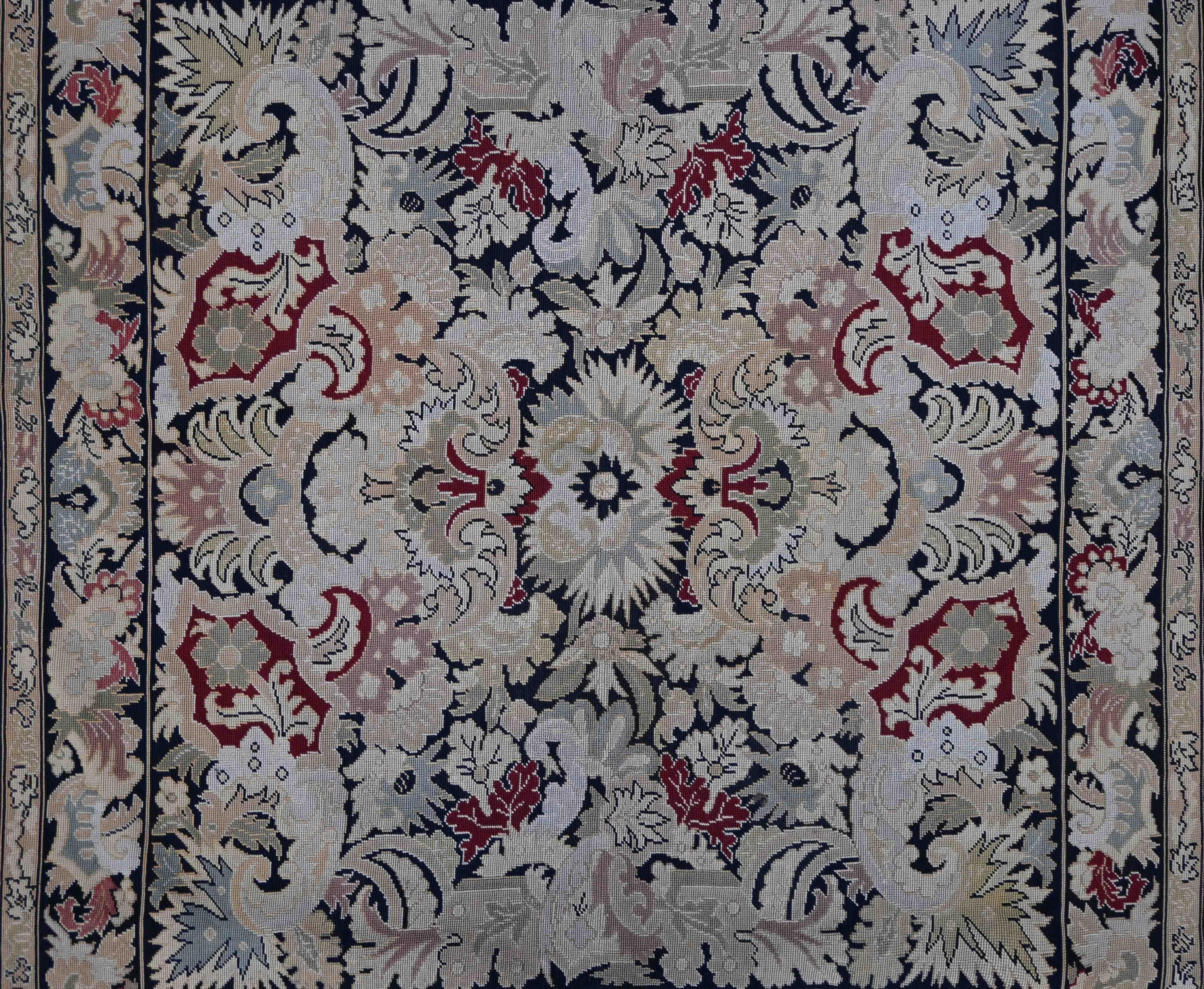 Wool Carpet / Tapestry French work in the 19th century - Napoleon III style - N° 1396 For Sale