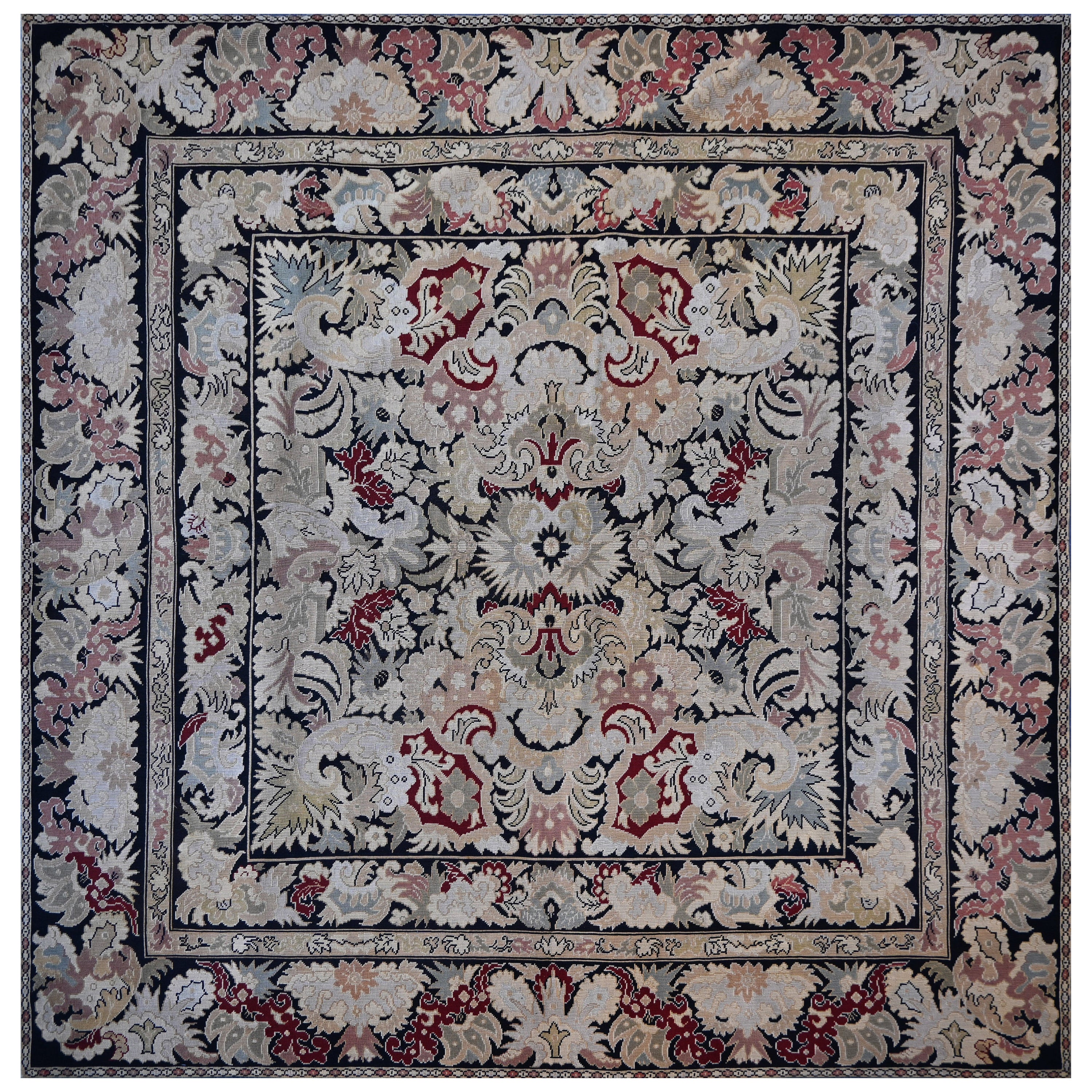 Alfombra / Tapiz Obra francesa del siglo XIX - Estilo Napoleón III - N° 1396 en venta