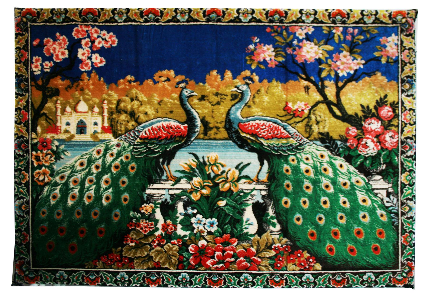 Tapestry Wall Decoration Chinoiserie Style, Carpet, Spain, 1970s For Sale 5