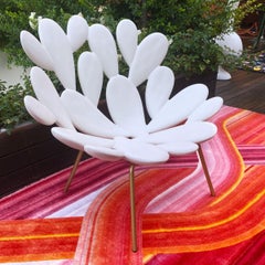 Carpet Wave Red Rectangular in Non-slip Polyester & Polyamide by Richard Hutten