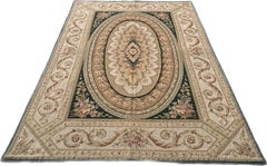 Carpet with knotted stitches in the style of Aubusson