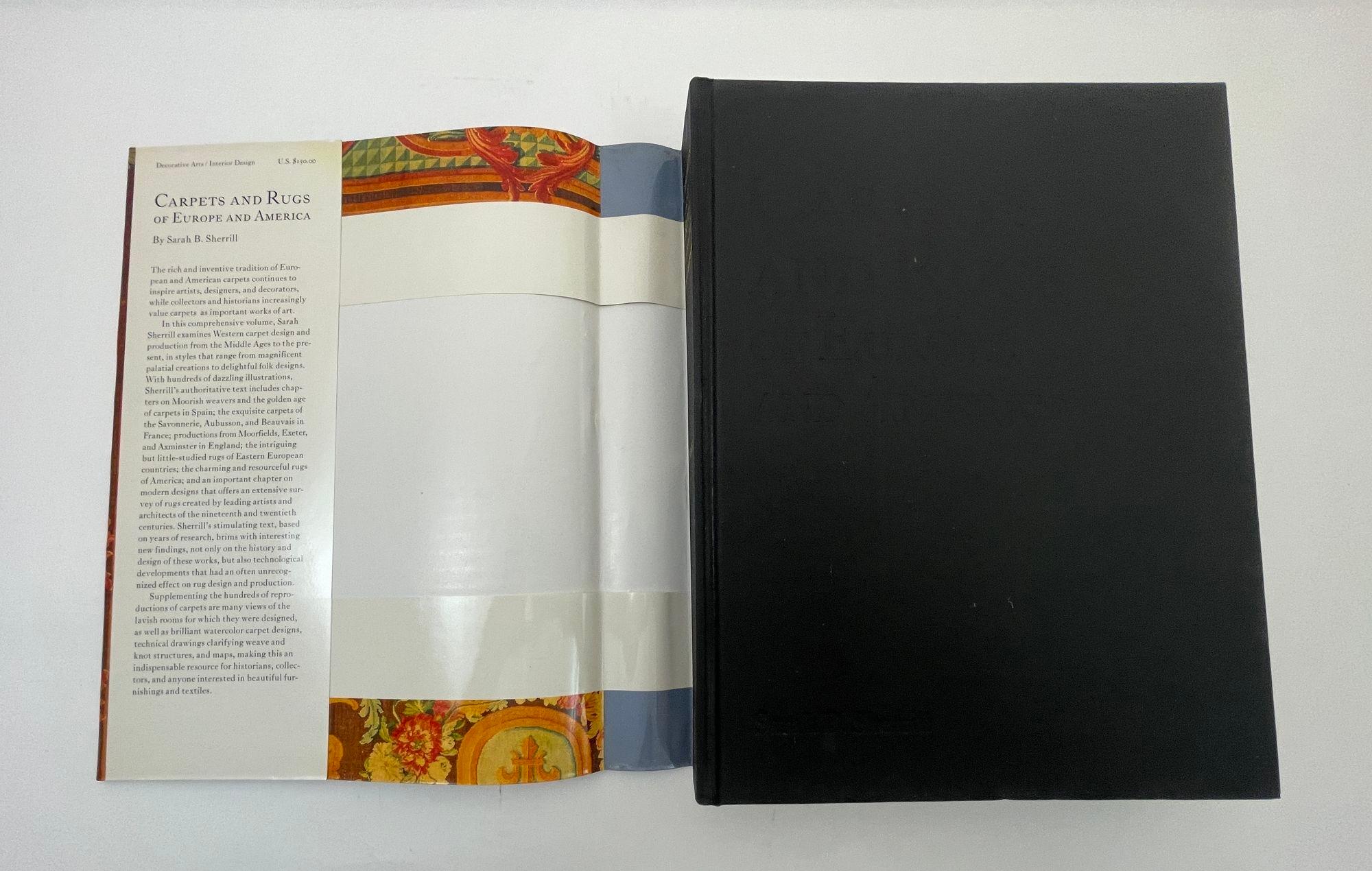 20th Century Carpets and Rugs of Europe and America Hardcover Book by Sarah B. Sherrill For Sale