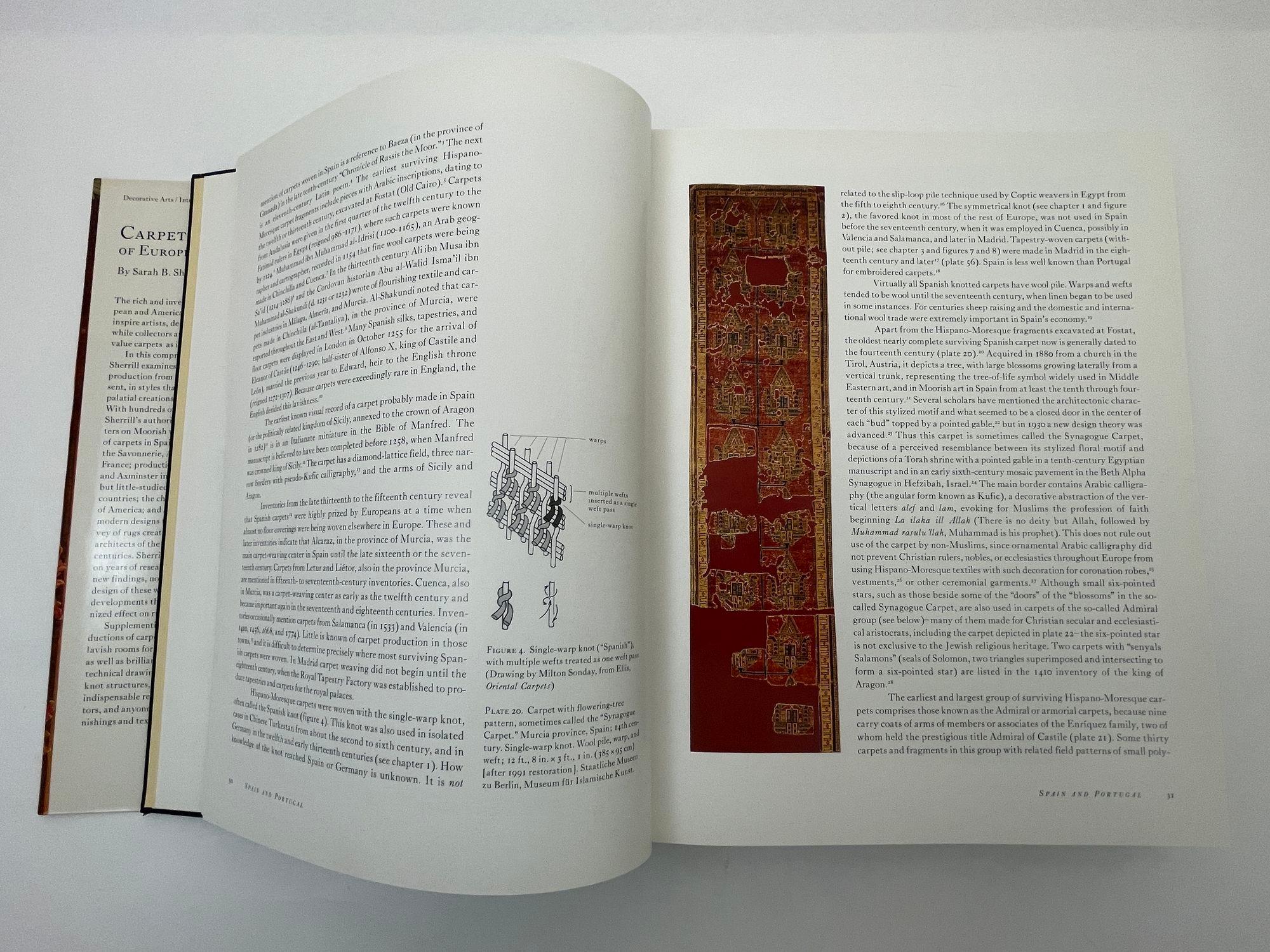 Carpets and Rugs of Europe and America Hardcover Book by Sarah B. Sherrill For Sale 1