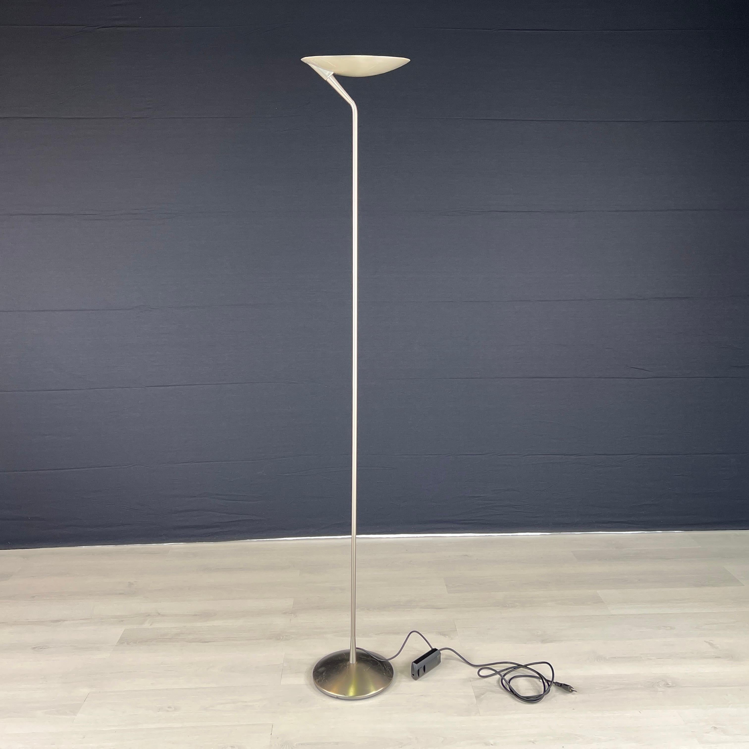 Dimensions: H 73.7” x W base 10”

Carpyen Atenea chrome uplight floor lamp, designed by Gabriel Teixido.

Please see our other listings for ideas and matching pieces.

Condition: Vintage condition consistent with age, present scratches. Please