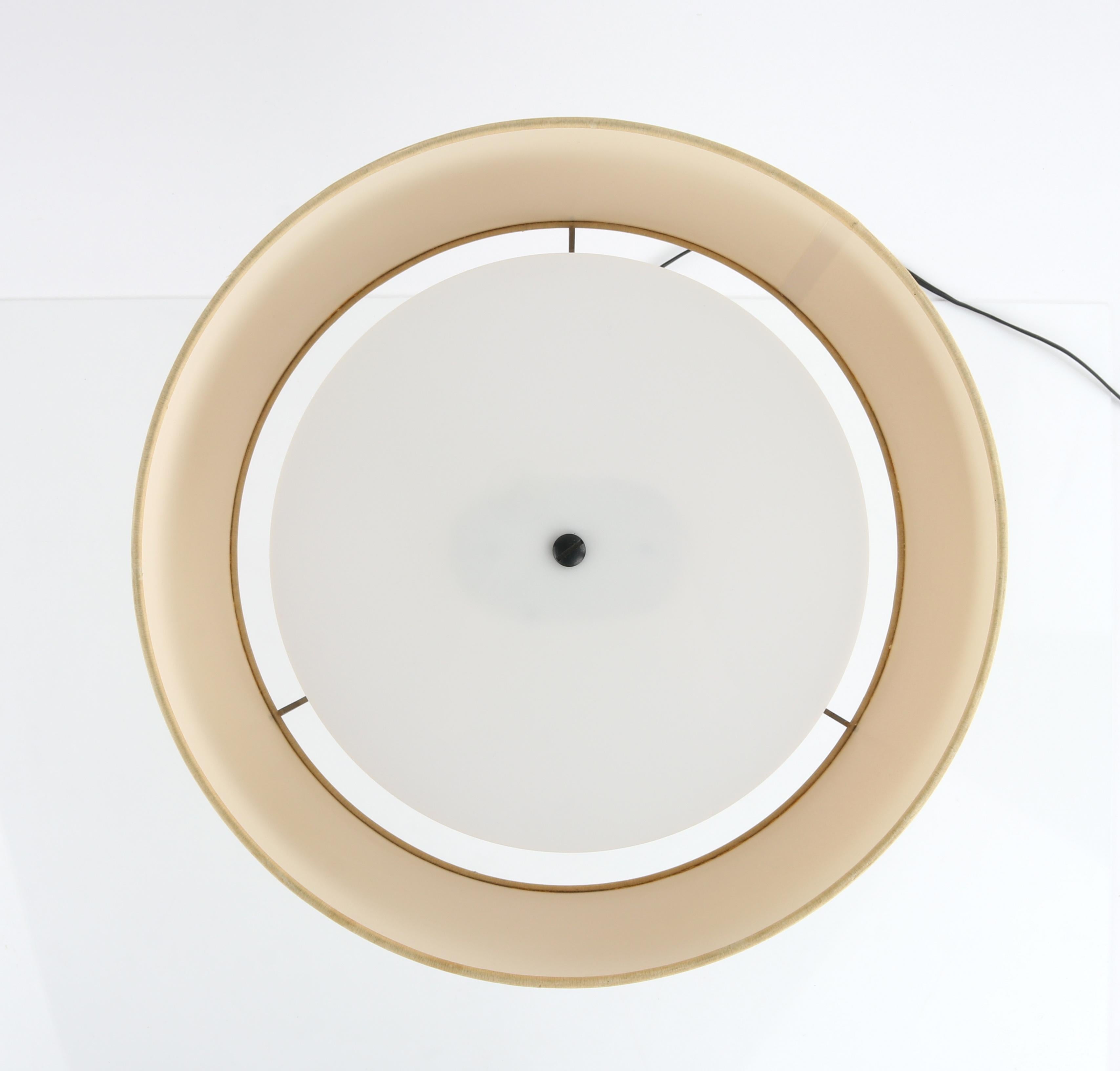 Carpyen Gabriel Teixido c.1974 Spanish Metal Cotton Shade Table Desk Light Lamp  7