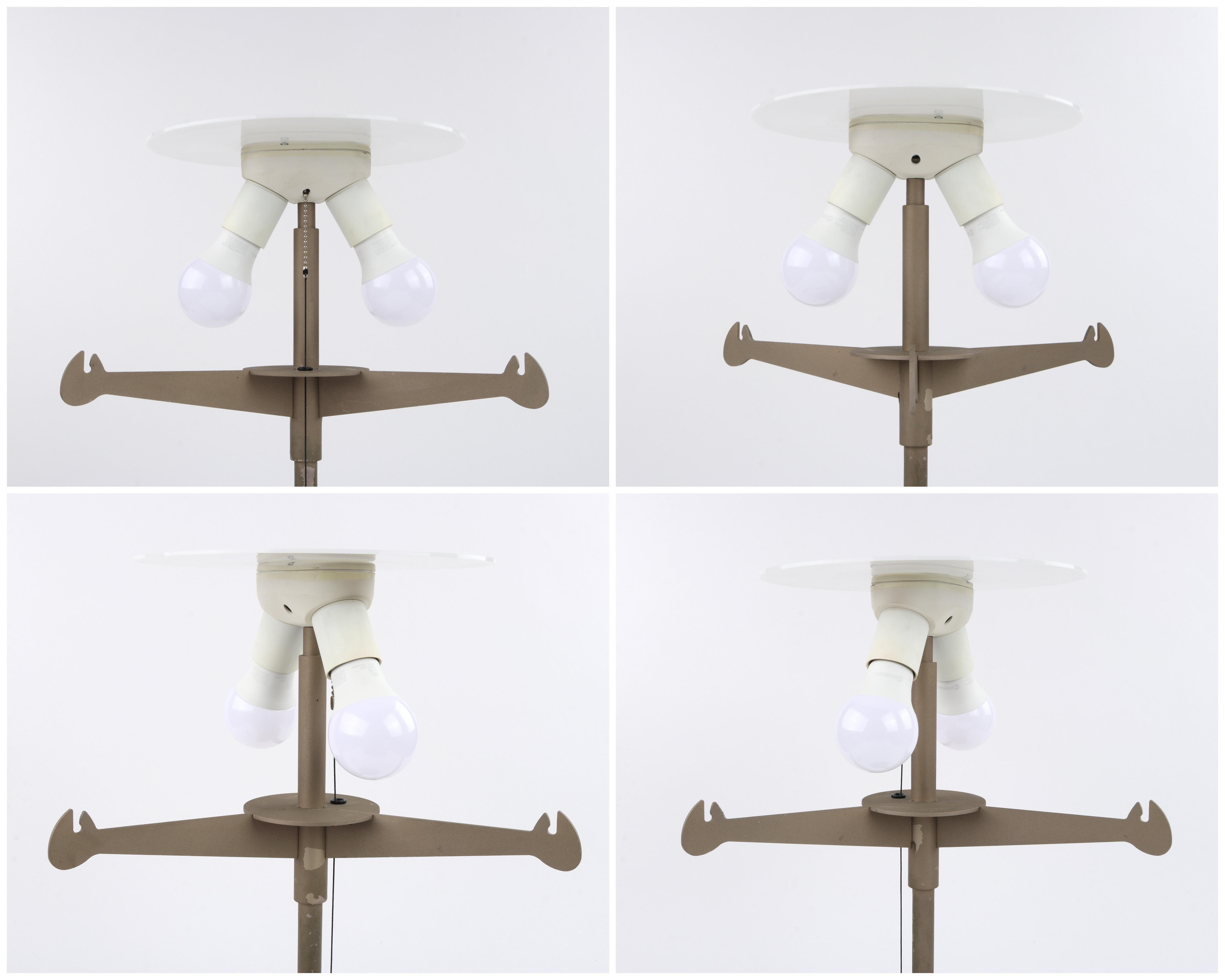 Carpyen Gabriel Teixido c.1974 Spanish Metal Cotton Shade Table Desk Light Lamp  10