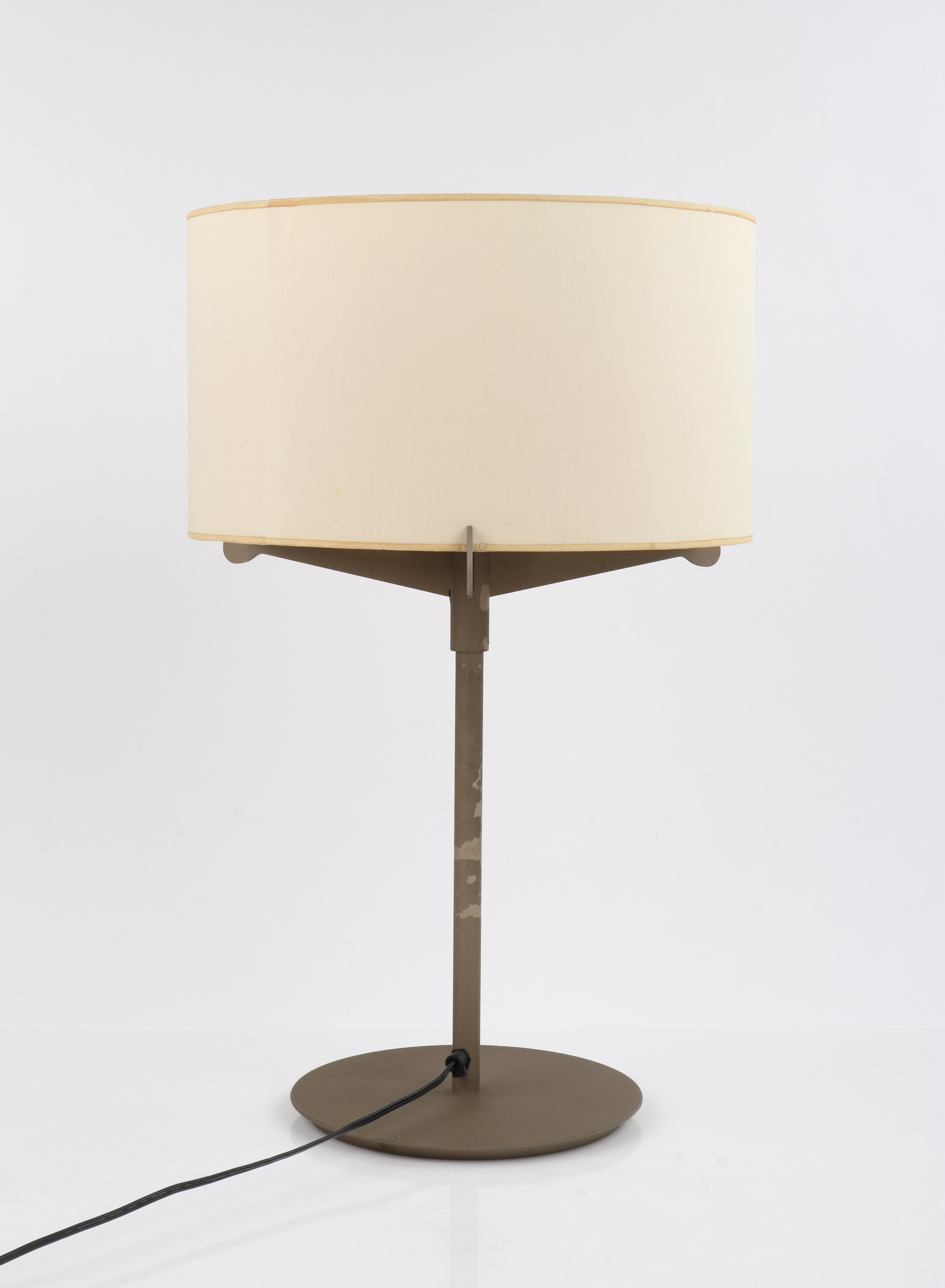 Carpyen Gabriel Teixido c.1974 Spanish Metal Cotton Shade Table Desk Light Lamp  4