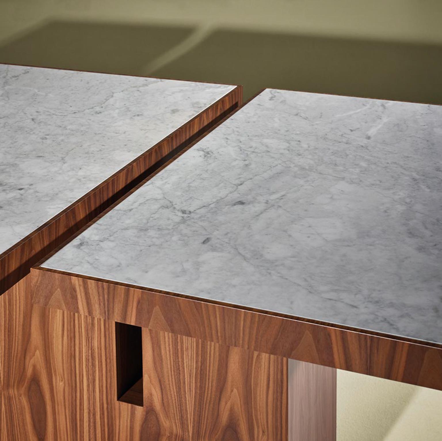 Table à manger contemporaine et personnalisable Carrara pour 14 personnes par Luísa Peixoto en vente 6