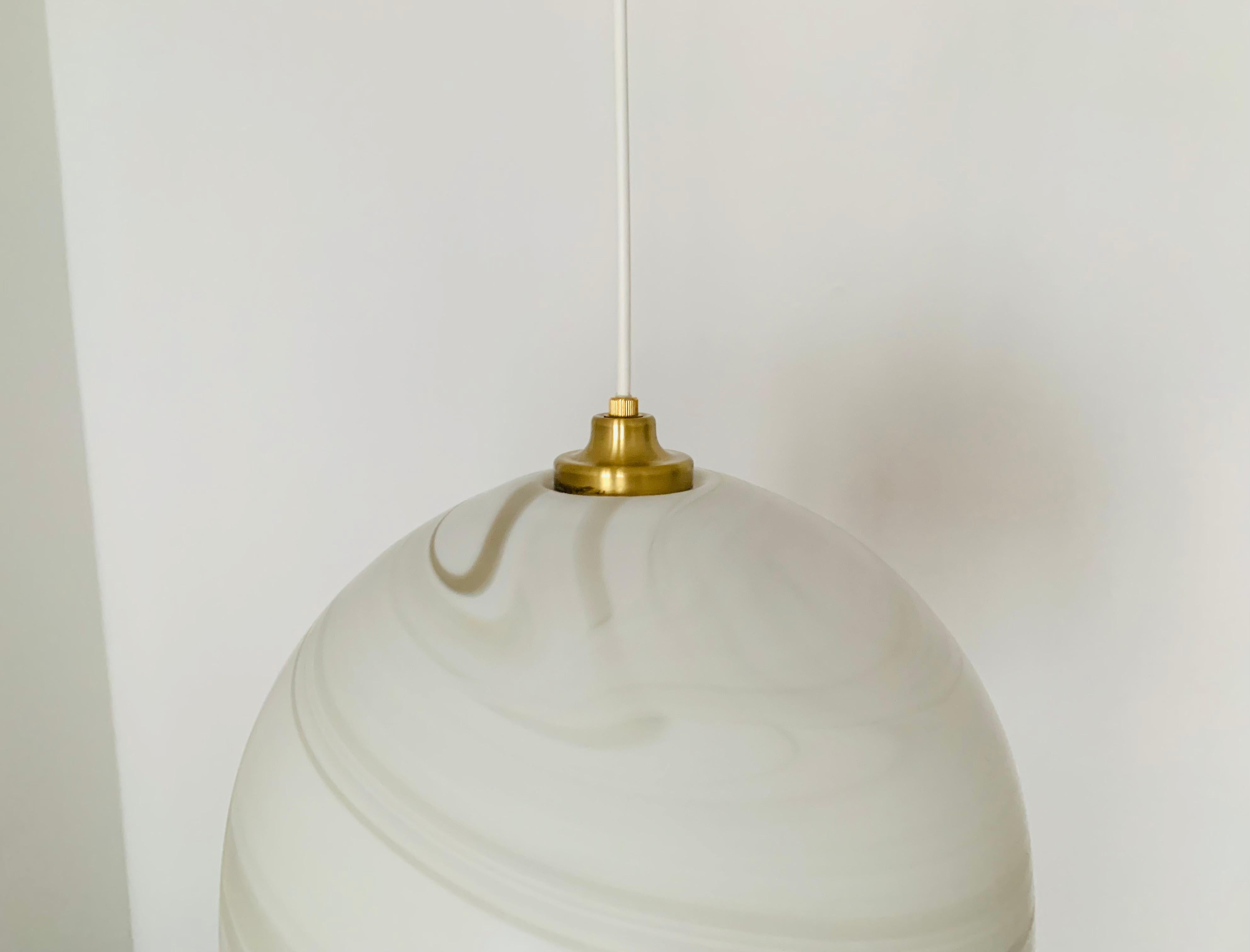 Carrara Glass Pendant by Peill and Putzler In Good Condition For Sale In München, DE
