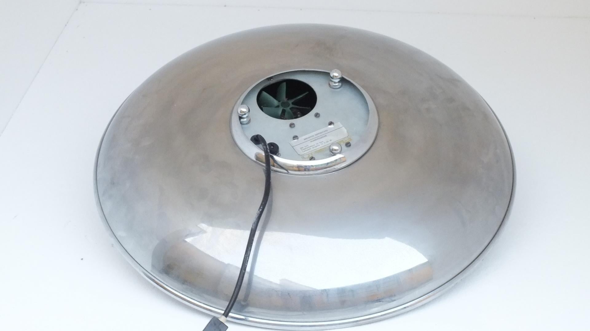 Carrara Italy Space Age Big Optical Fiber Lamp Years '70 Design For Sale 3