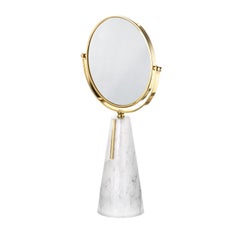 Carrara Jewels Collection Table Mirror by Il Paralume Marina
