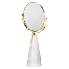 Carrara Jewels Collection Table Mirror by Il Paralume Marina